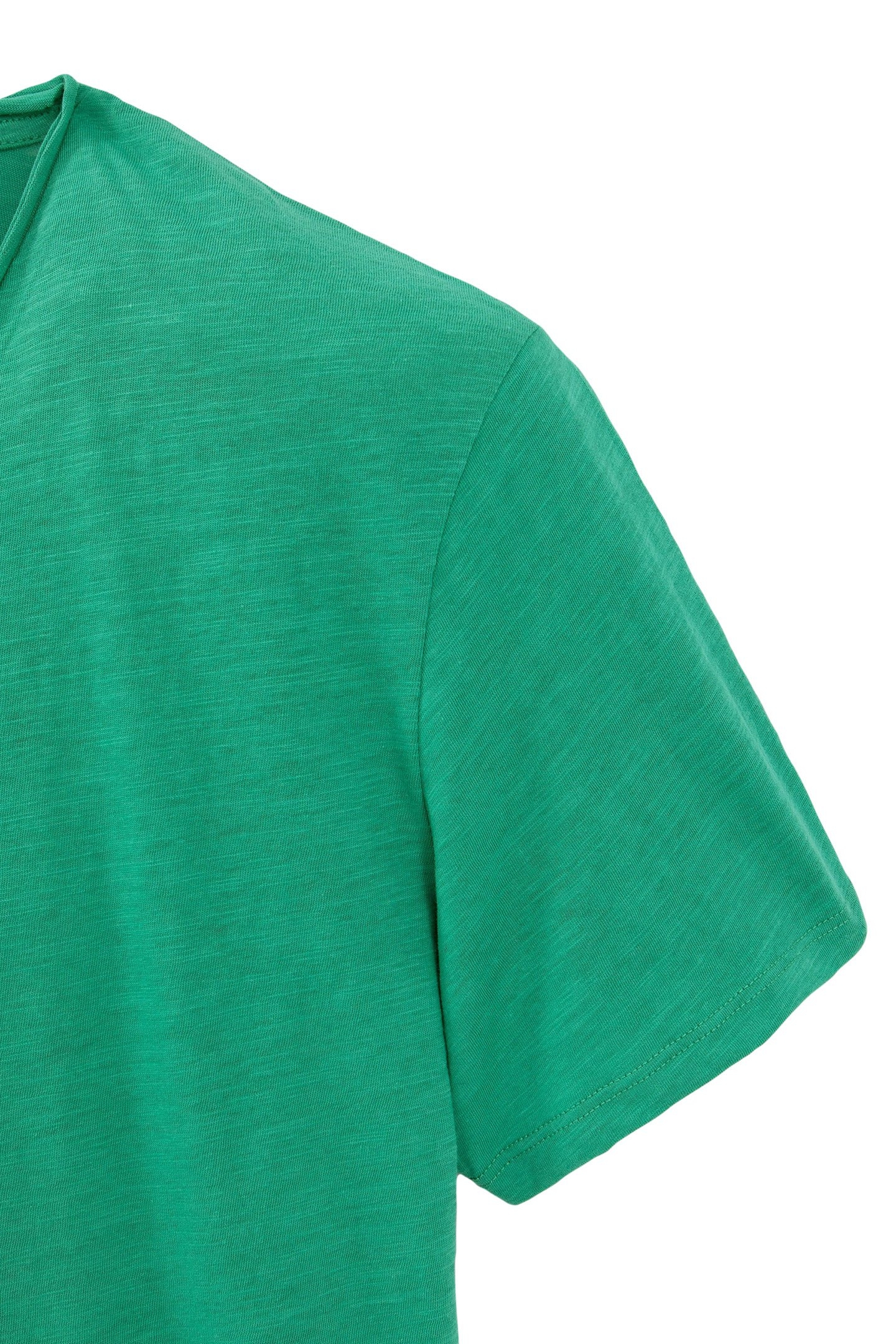 PETROL ORGANIC COTTON ESSENTIAL V-NECK T-SHIRT 7