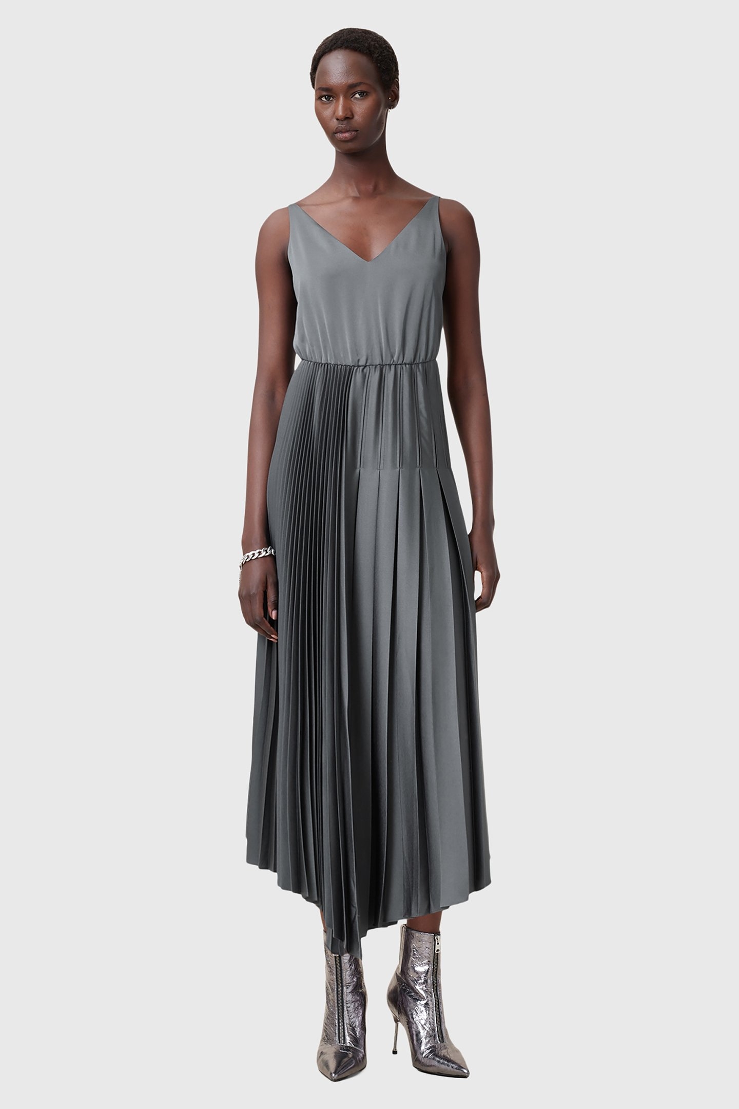 ADRIANA DRESS TURBULENCE GREY 4