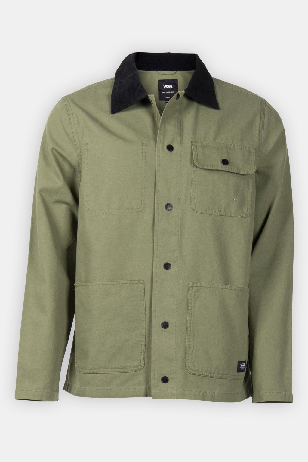 MN DRILL CHORE COAT LODEN GREEN 3