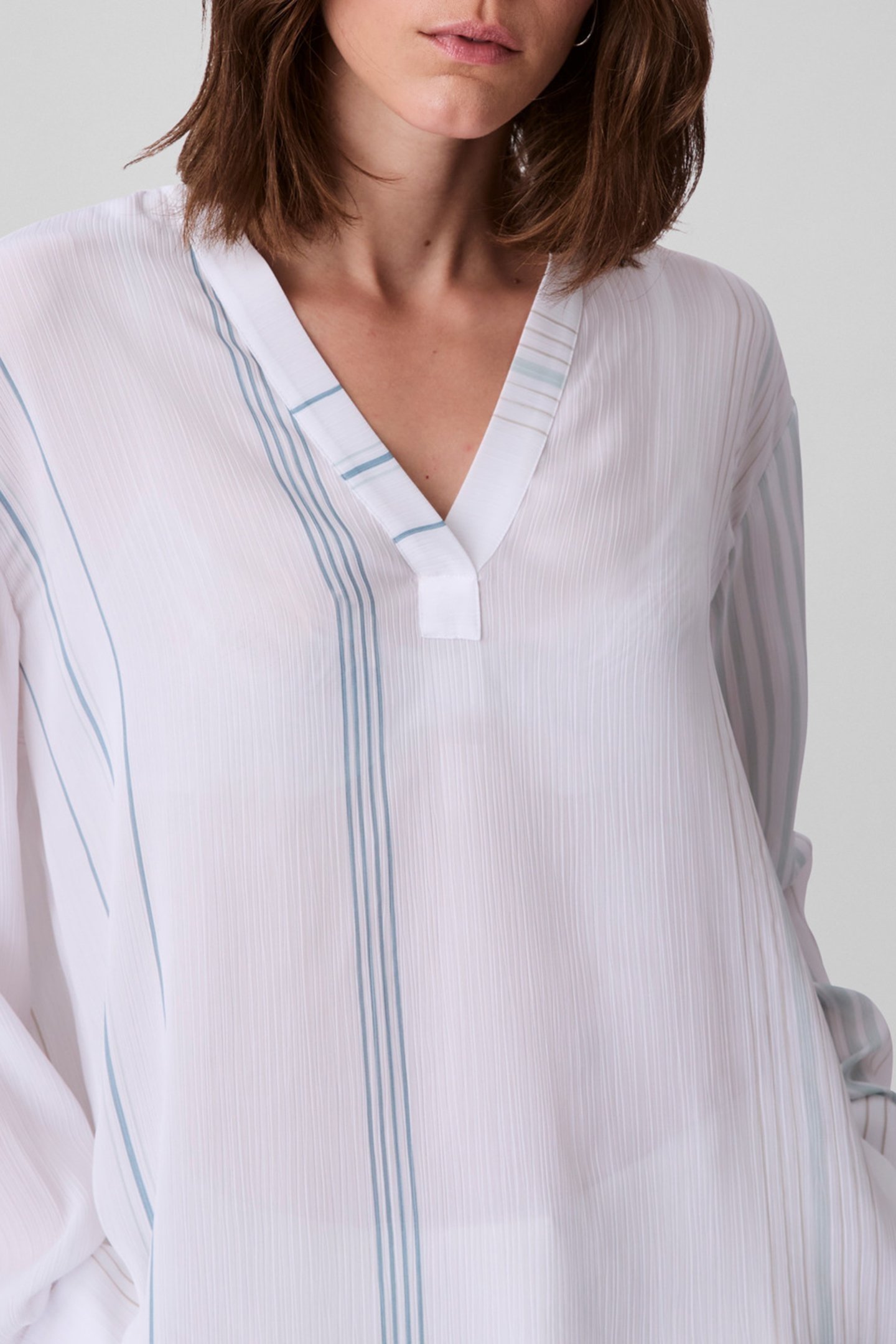 PRINTED CRINKLE SHIRT BRILLIANT WHITE 5