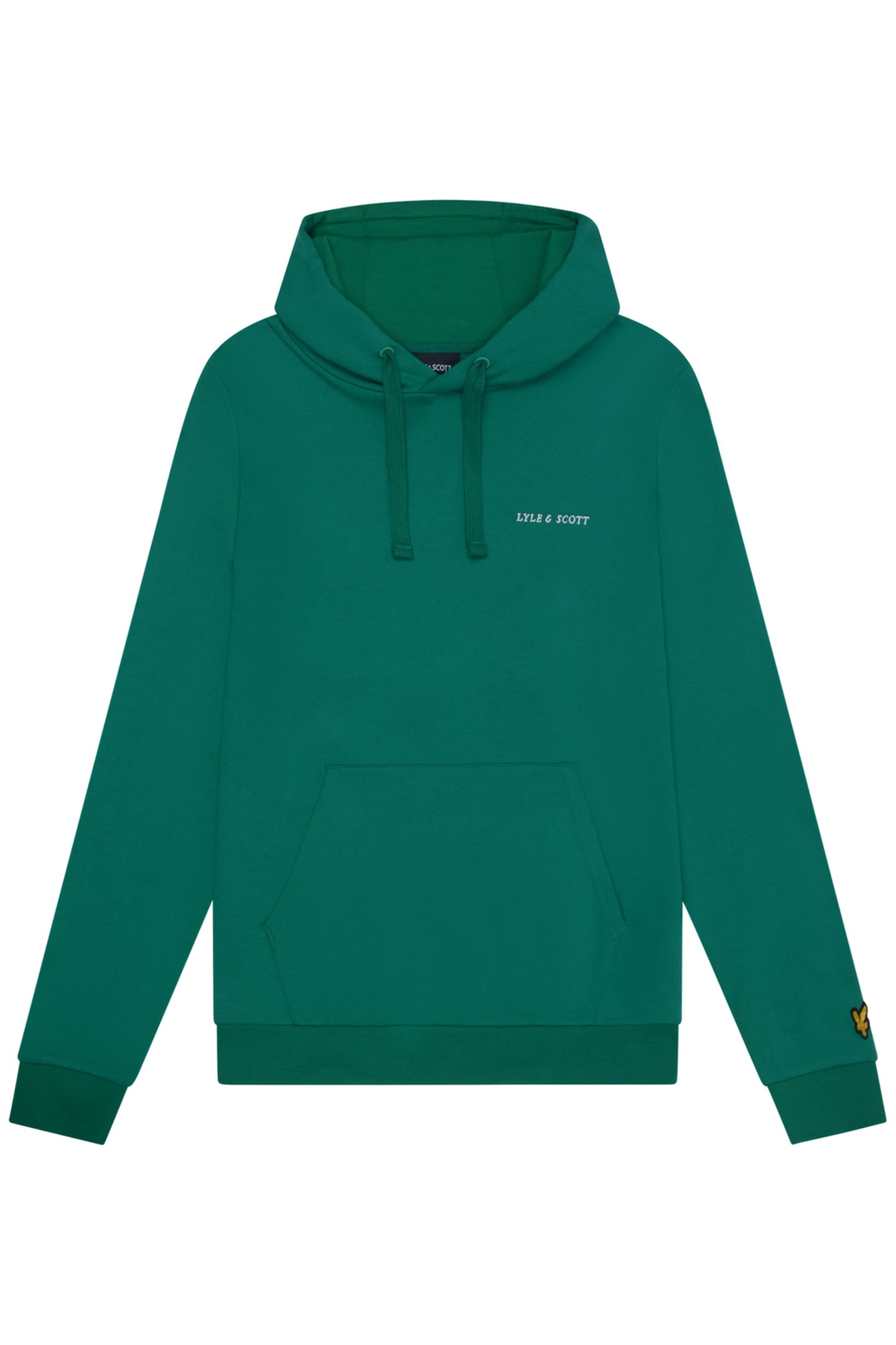 LOOPBACK EMBROIDERED HOODIE COURT GREEN 4