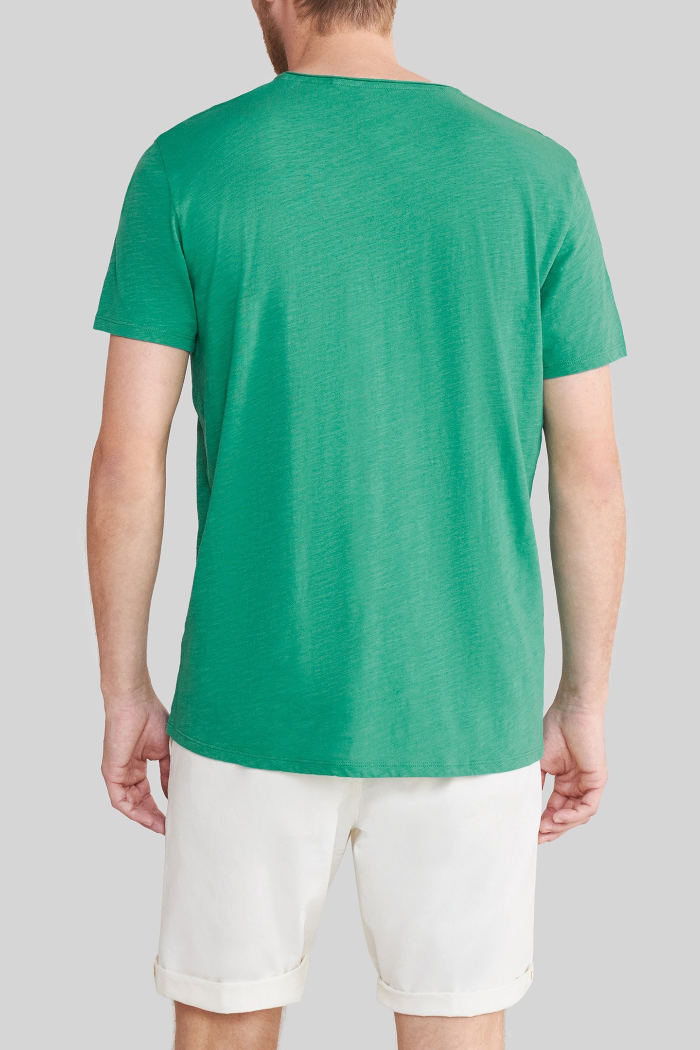 PETROL ORGANIC COTTON ESSENTIAL V-NECK T-SHIRT 2