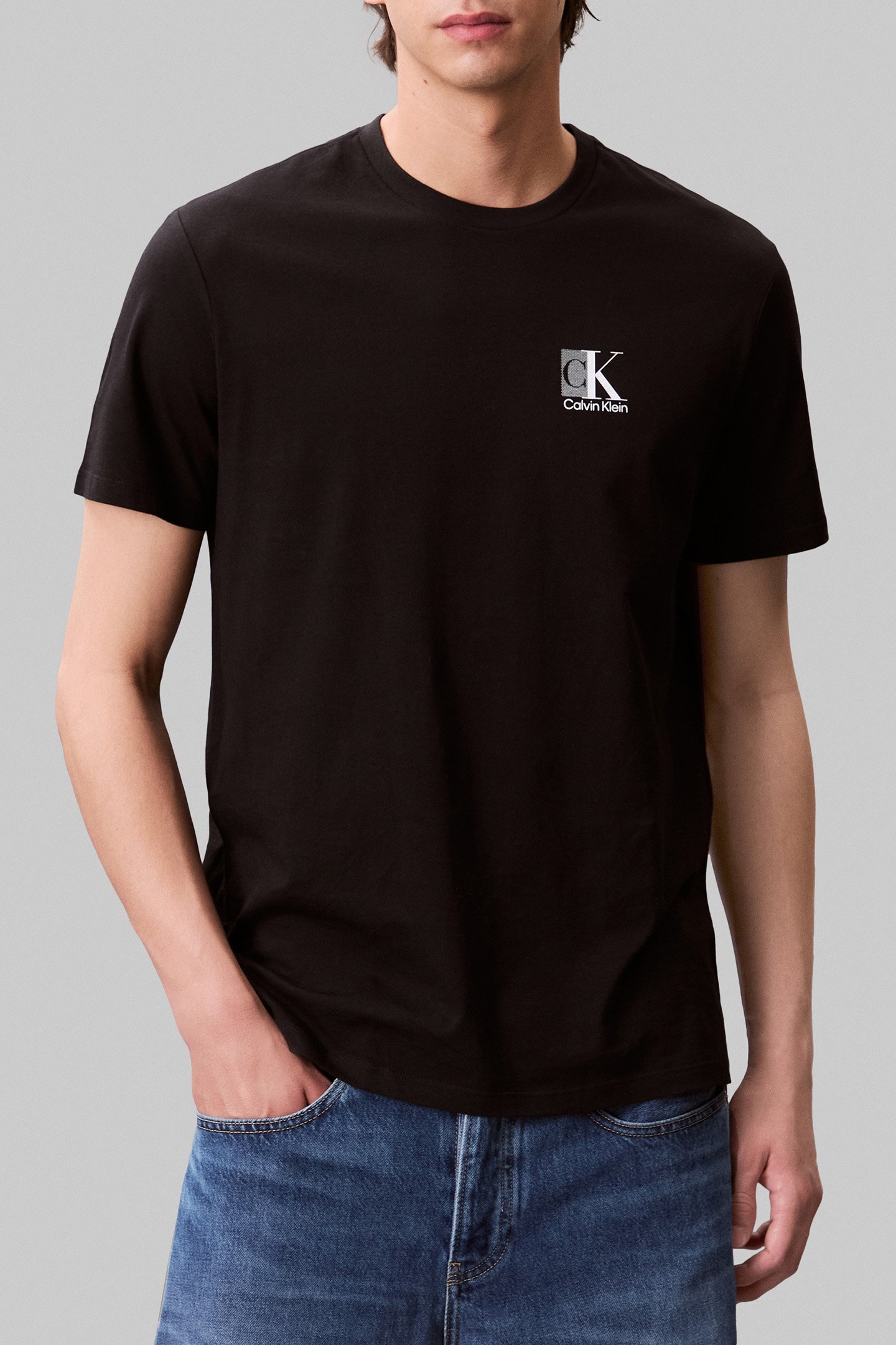 SS 30S EU SP CK ABSTRACT T-SHIRT BLACK 1