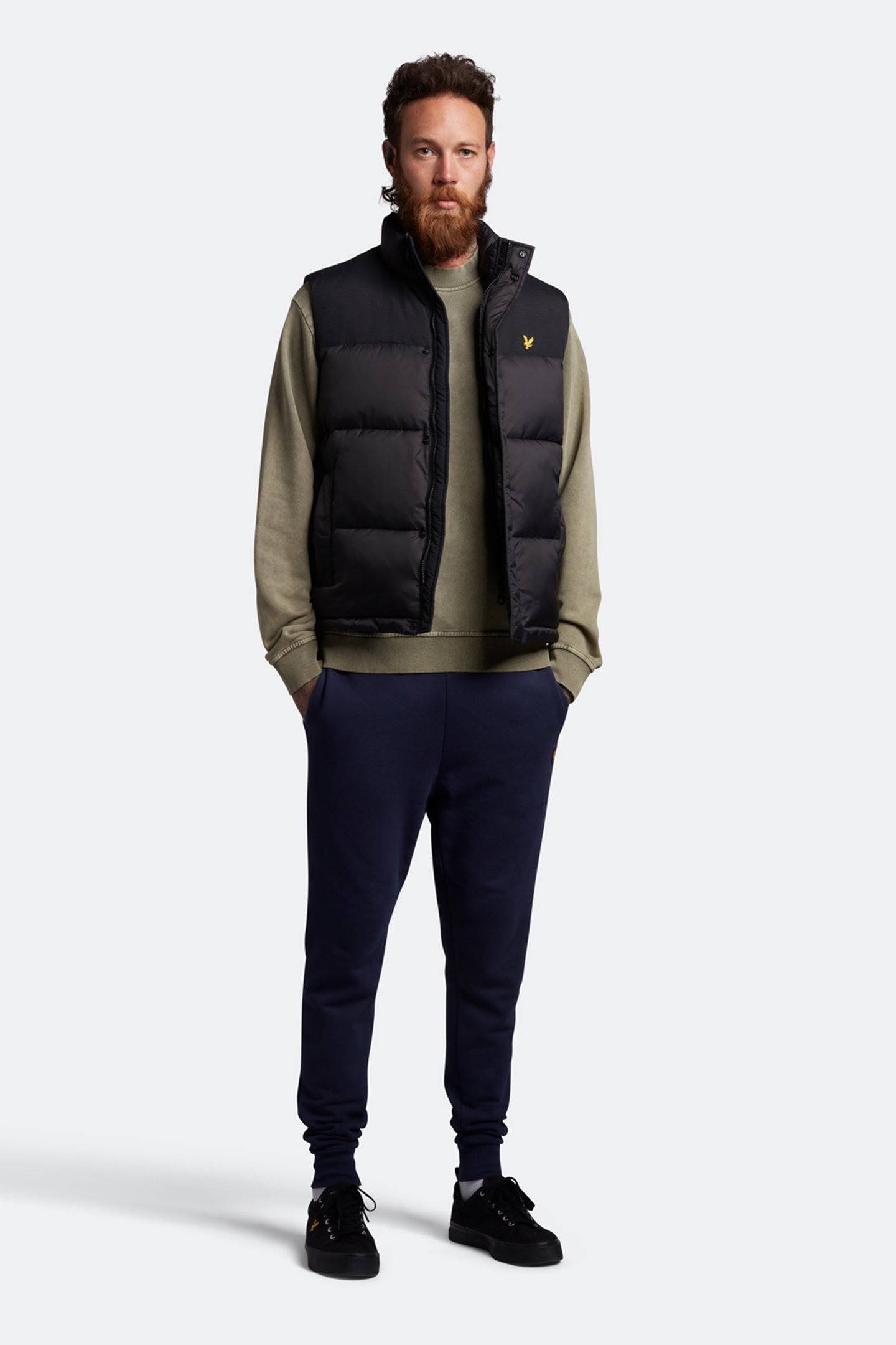 WASHED MOCK NECK SWEATSHIRT OLIVE 5