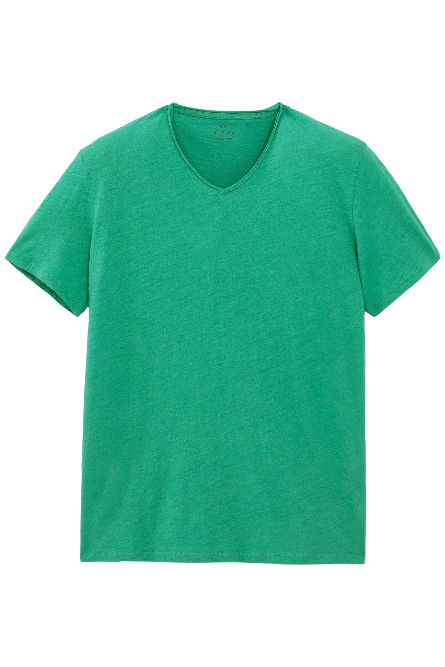 PETROL ORGANIC COTTON ESSENTIAL V-NECK T-SHIRT 4