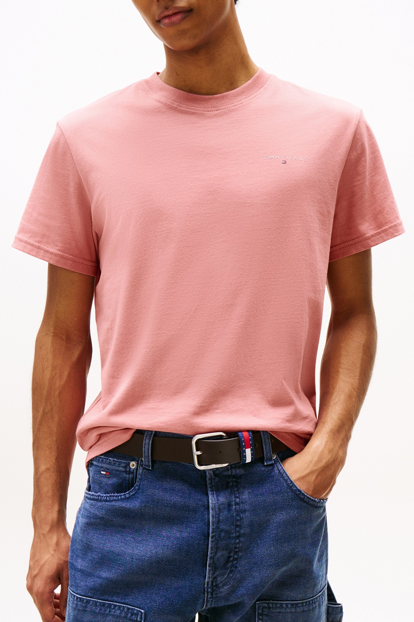 TJM SLIM LINEAR CHEST TEE TAHITI BERRY 1