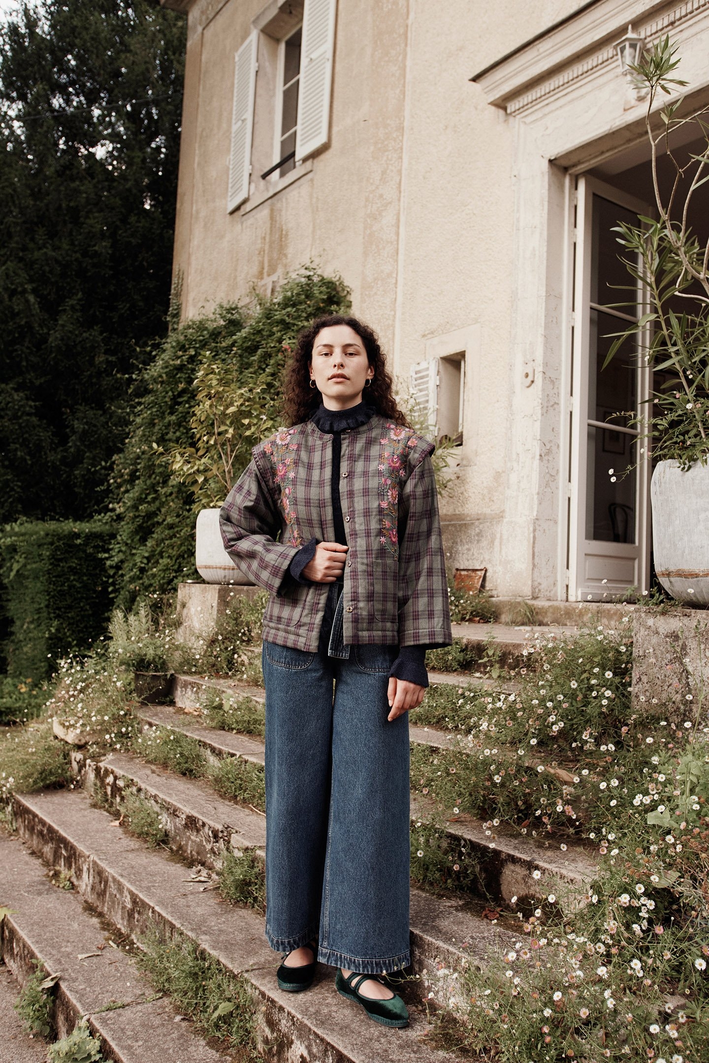 JACKET MAURA GREEN TARTAN 3