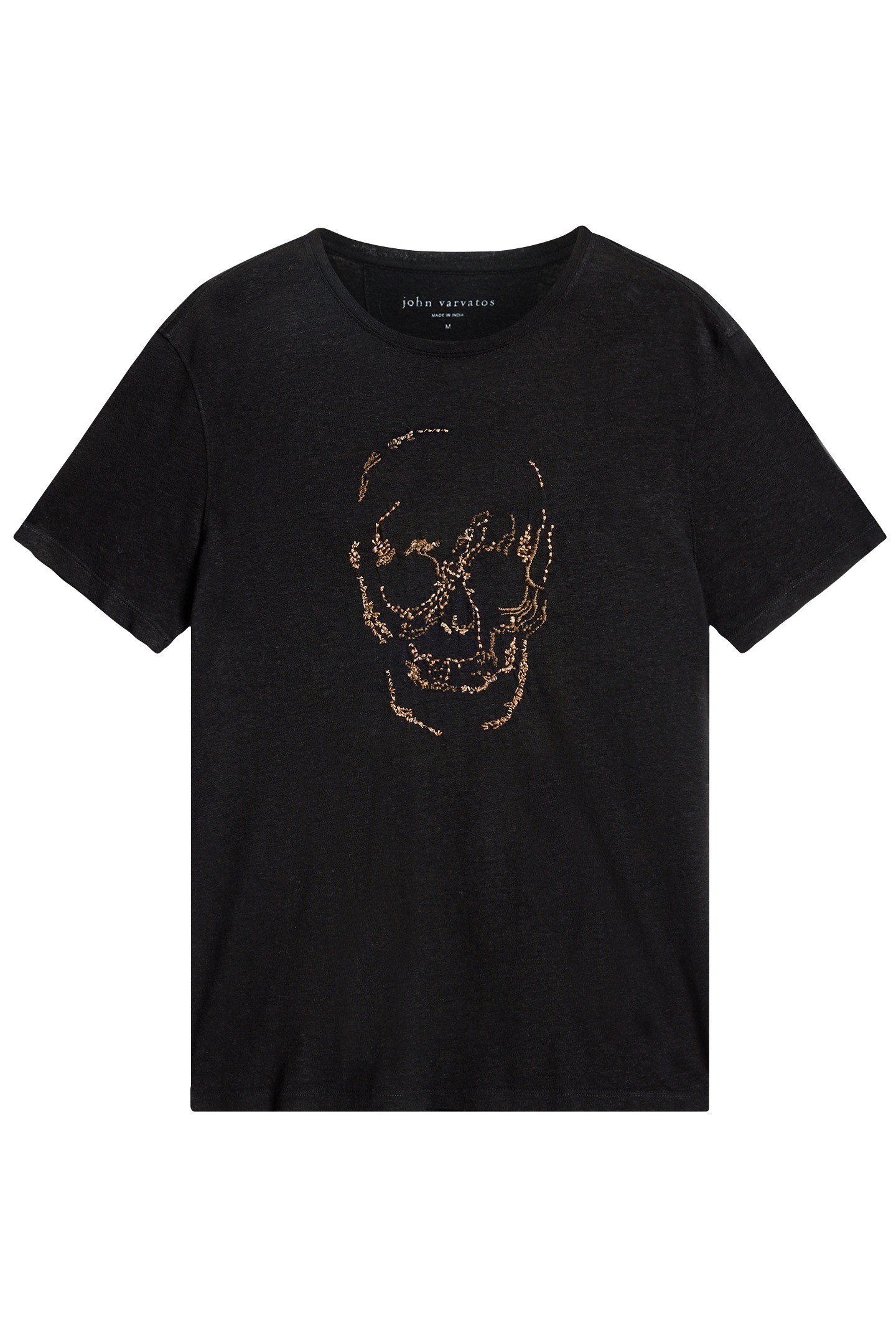 SS CREW TEE - EMBELLISHED BLACK 2