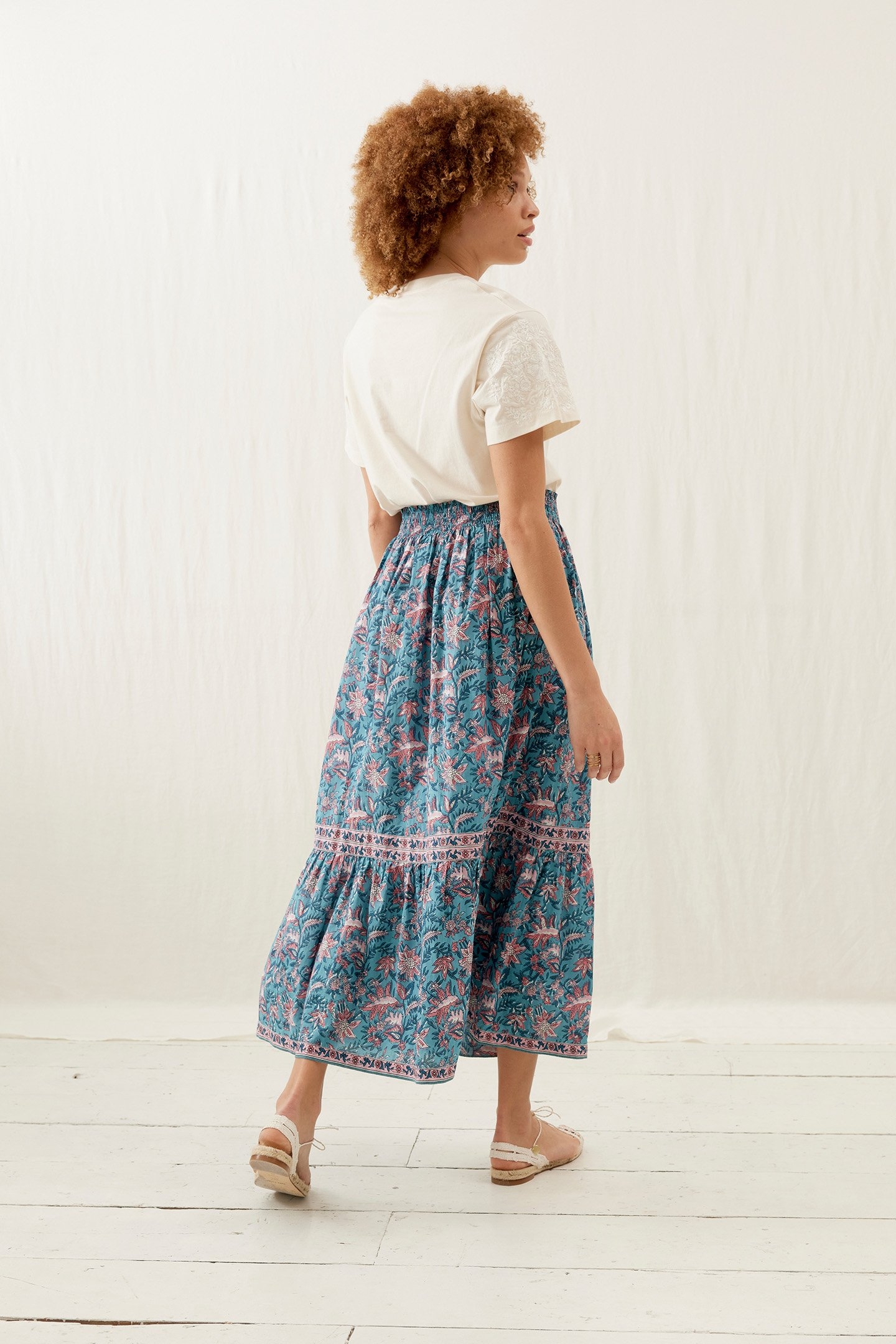 SKIRT JANSIANE TEAL GARDEN OF EDEN 2