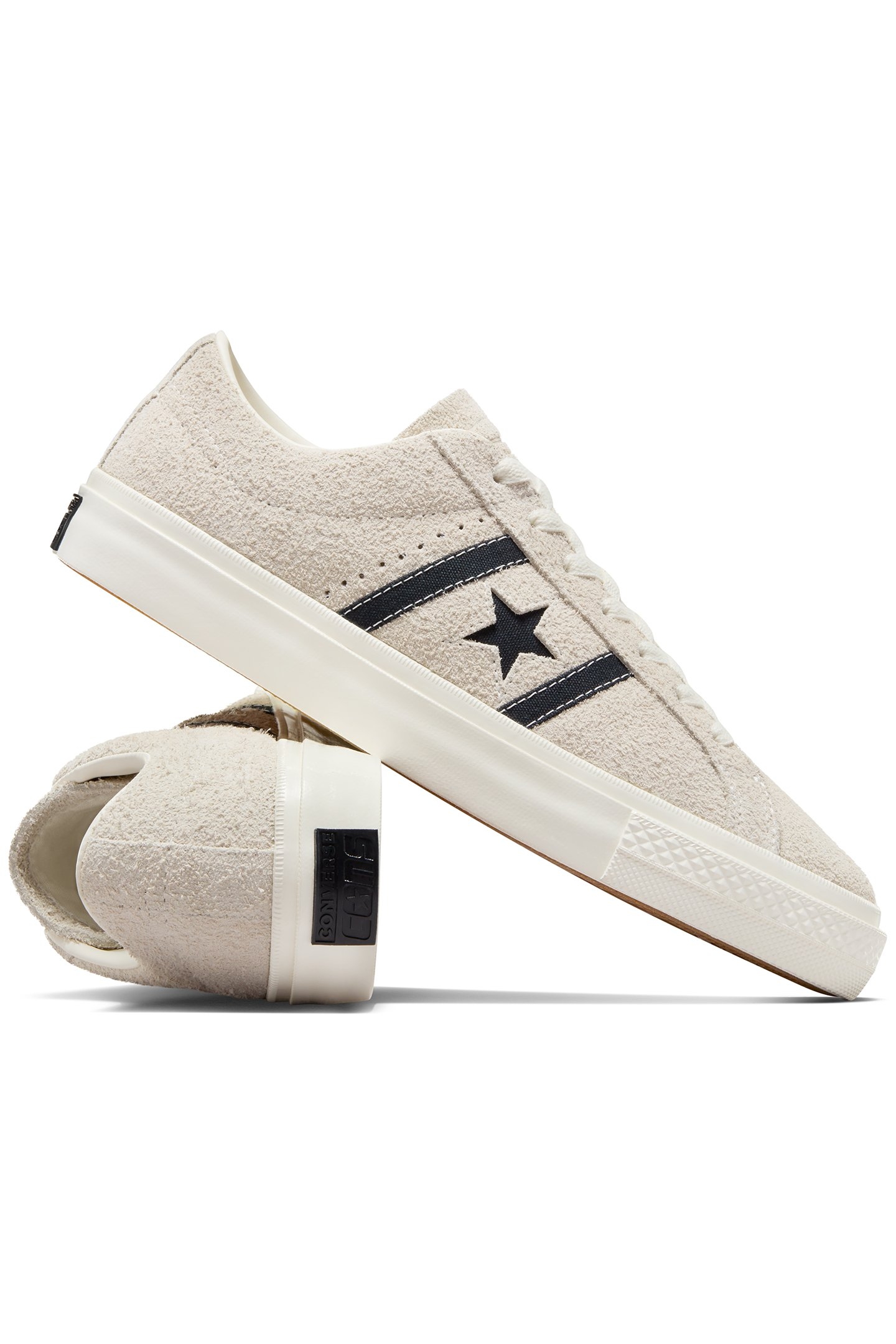 CONS ONE STAR ACADEMY PRO SUEDE EGRET/BLACK/EGRET 4