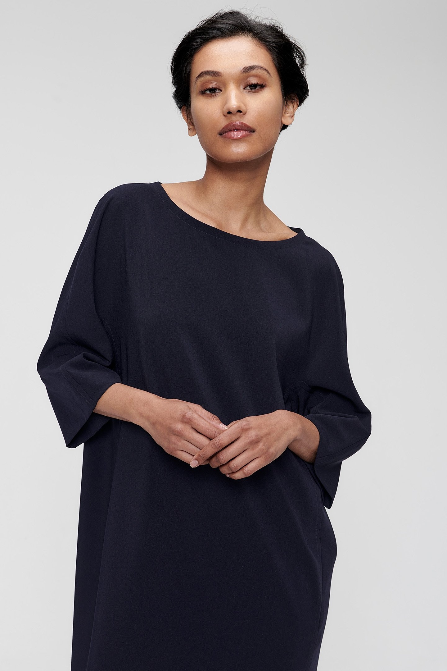 LOOSE SHIFT DRESS INK BLUE 5