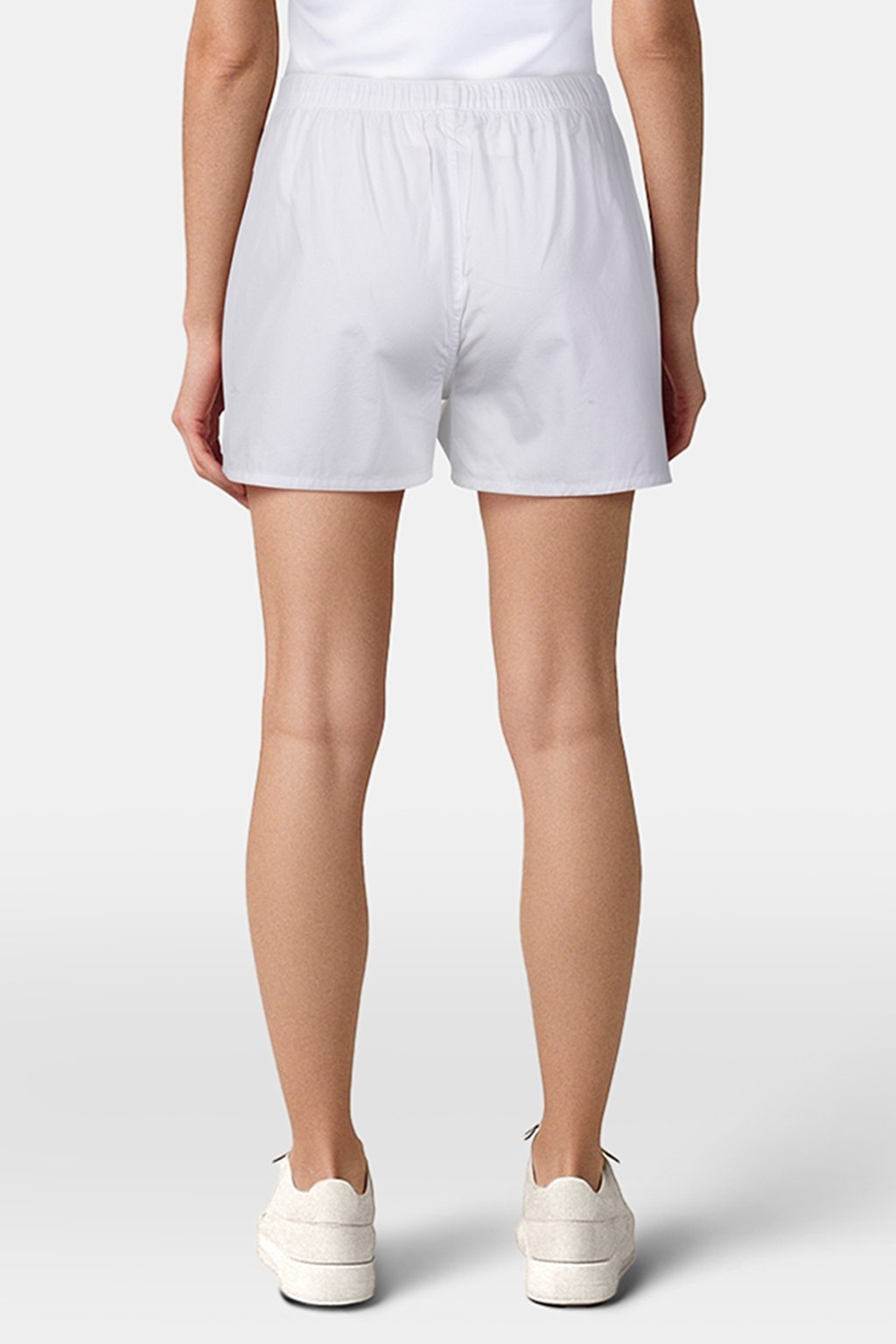 UNISEX POPLIN, PYJAMAS BOXERS ALABASTER WHITE 4