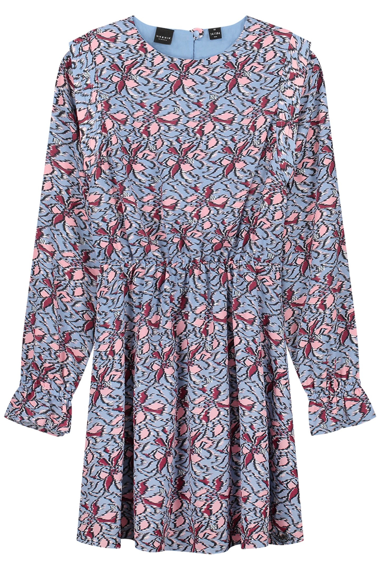 SAFI DRESS LAVENDER BLUE/SOFT PINK 2