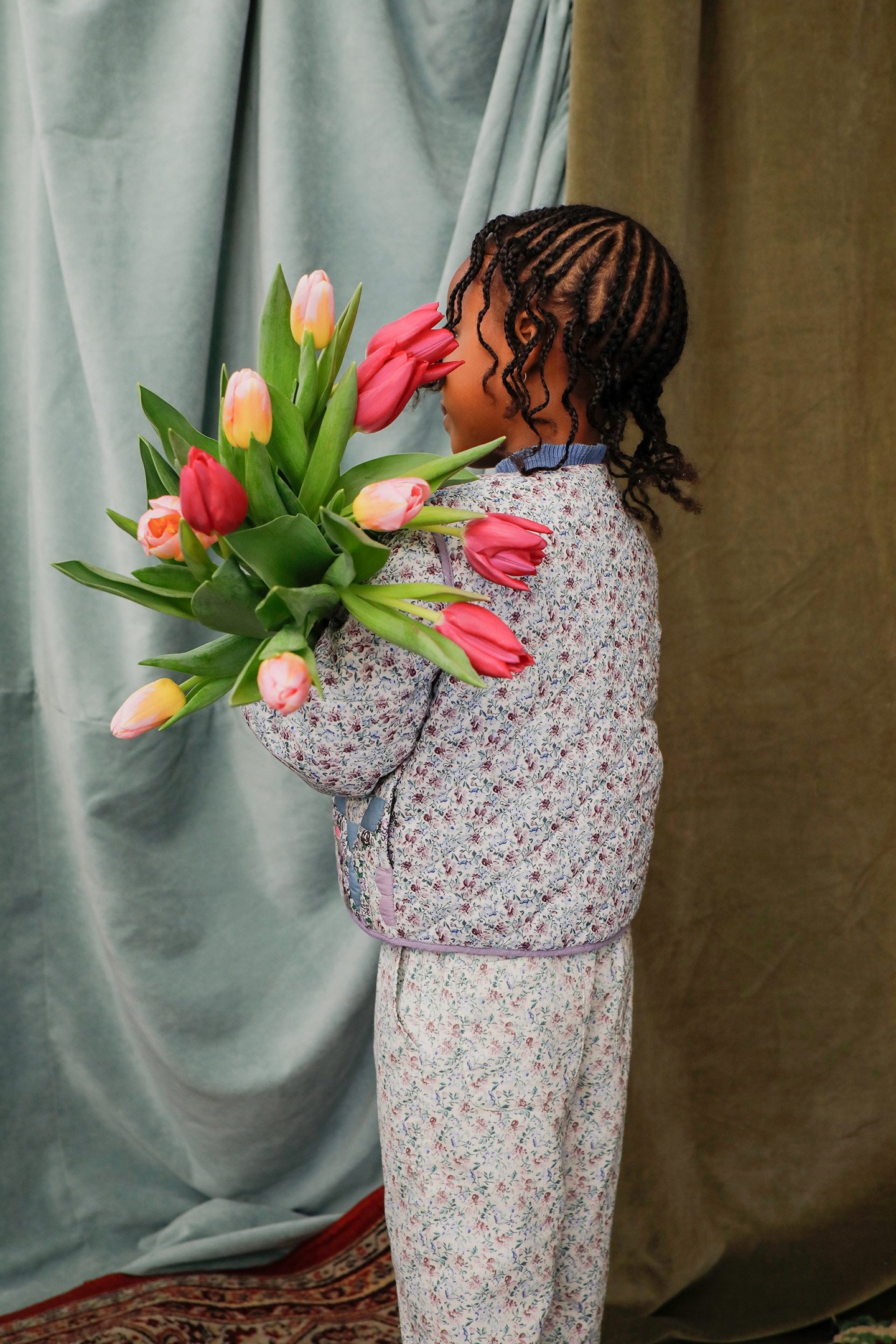 JACKET AMALINA MULTICO FLOWER PATCH 4