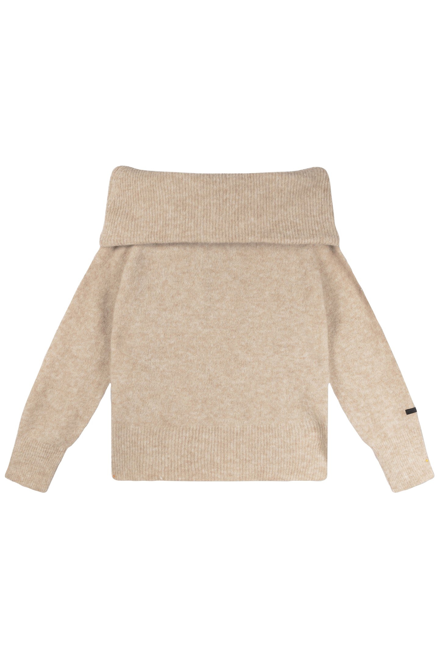 OFF SHOULDER SWEATER SEPIA SAND 3