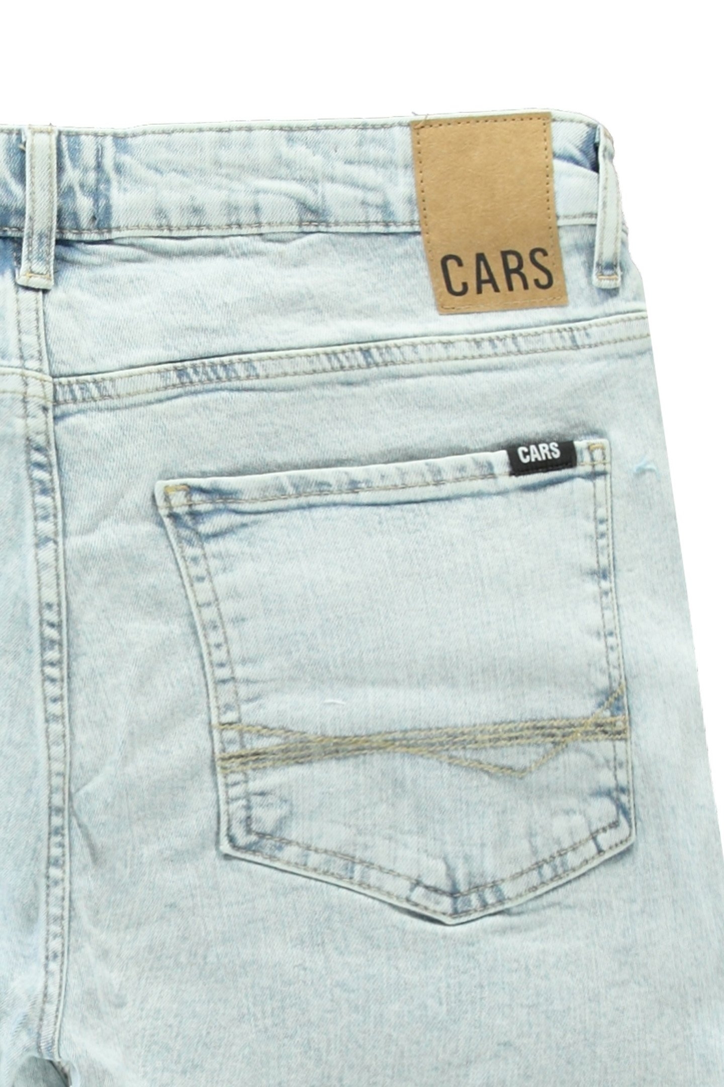 HESTON SHORT DEN. BLEACHED 3