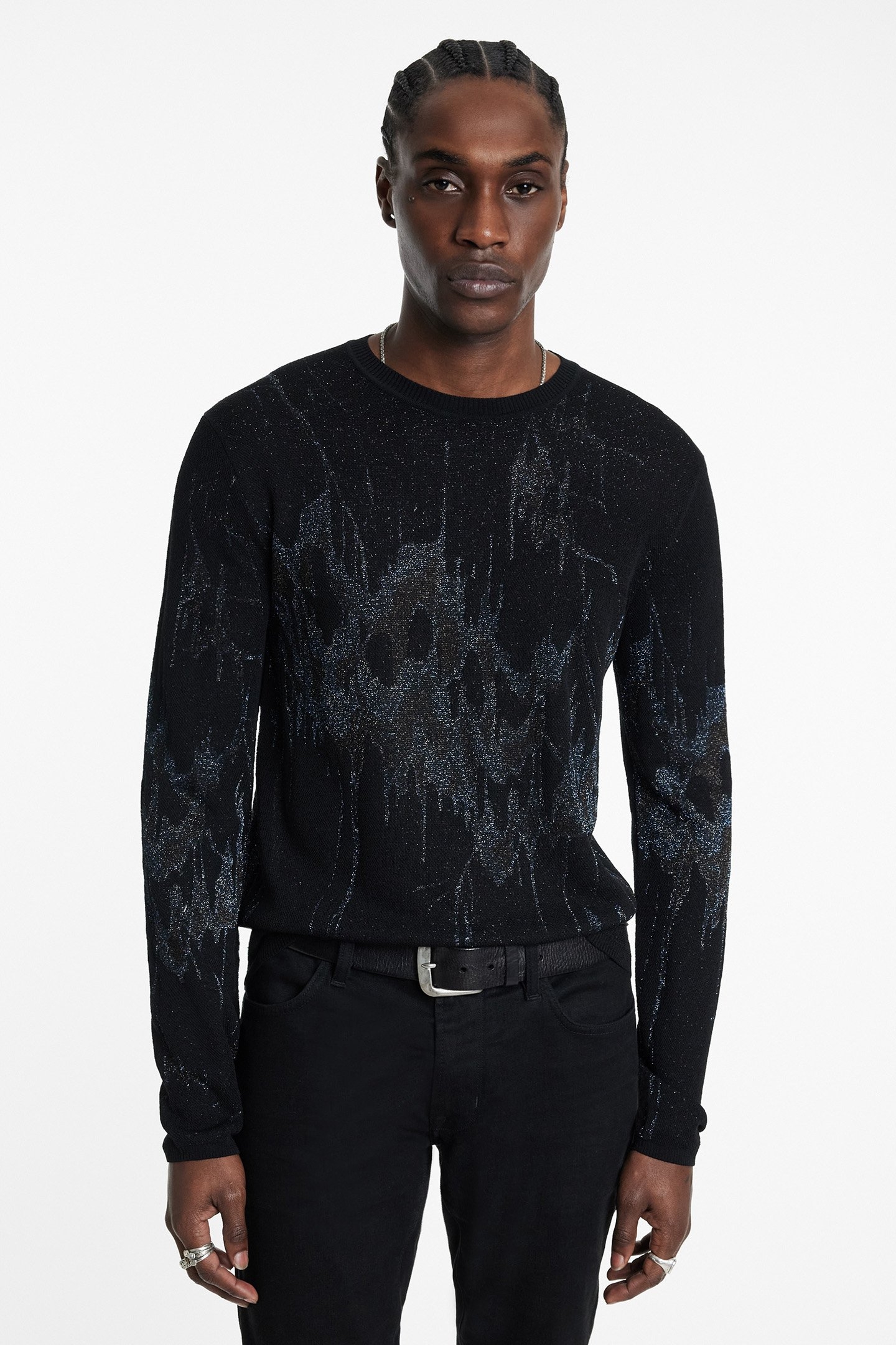 HILO LS NIGHT SKY CREW BLACK 1