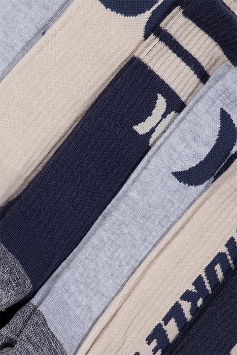 6PK MENS 1/2 TERRY CREW LIGHT BEIGE 2