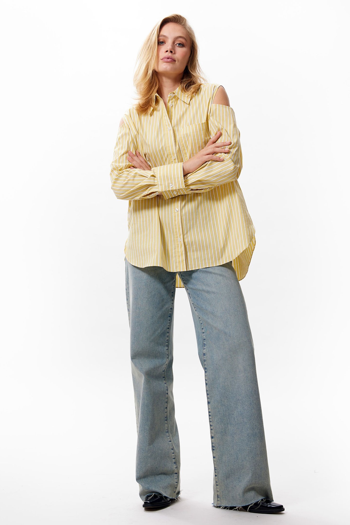 OPEN SHOULDER BLOUSE ITALIAN STRAW 1