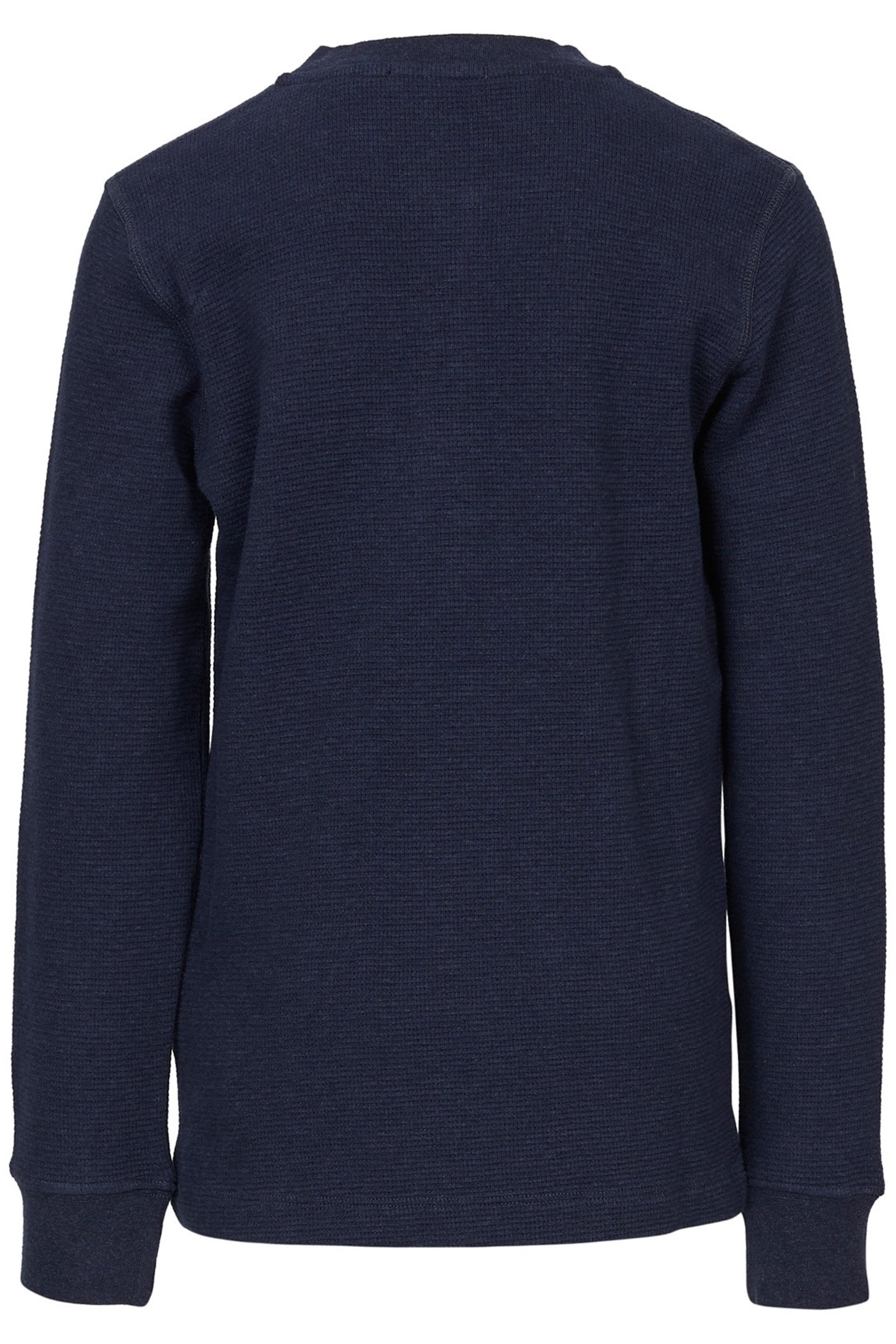 DENIM BLUE HENLEY T-SHIRT IN BLUE 2