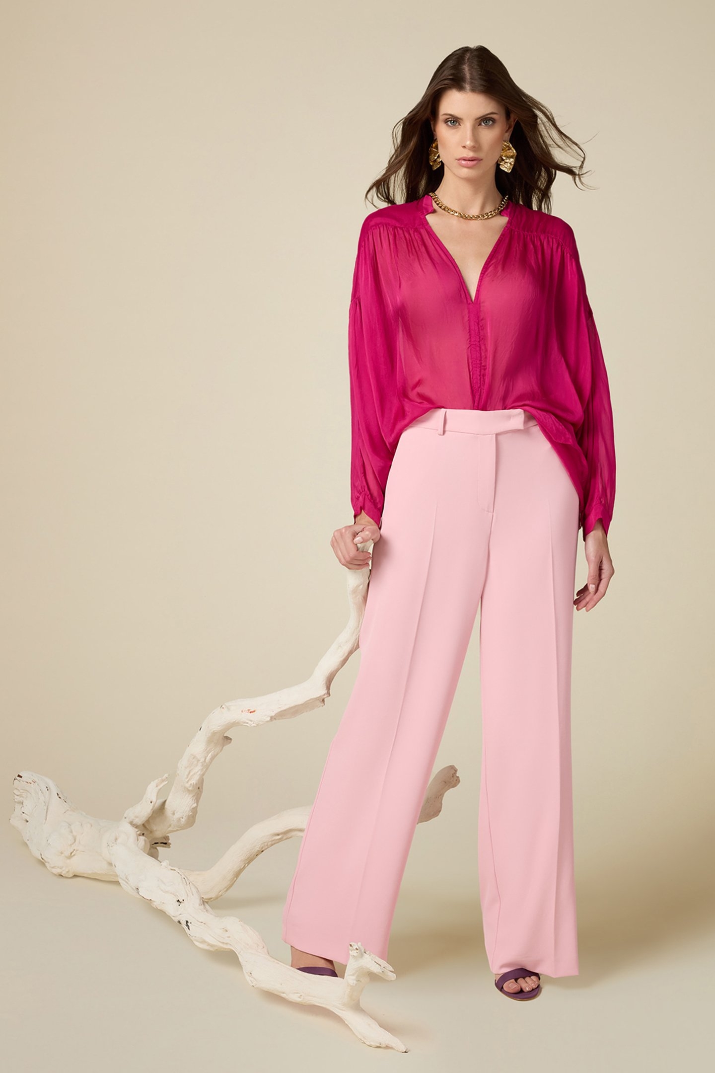 PALAZZO TROUSERS LIGHT PINK 2