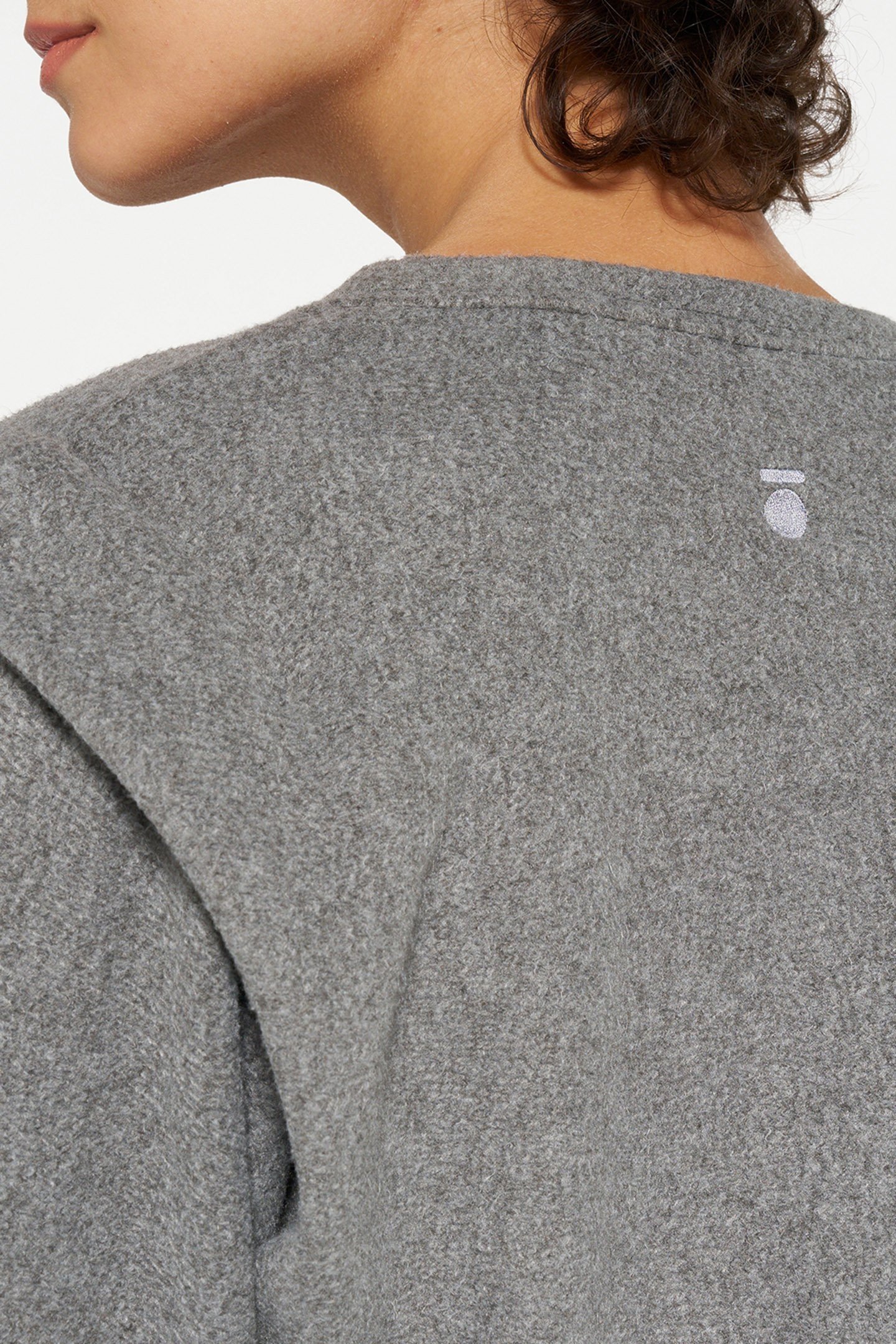 FOLDED SHOULDER SWEATER OIL GREY 6