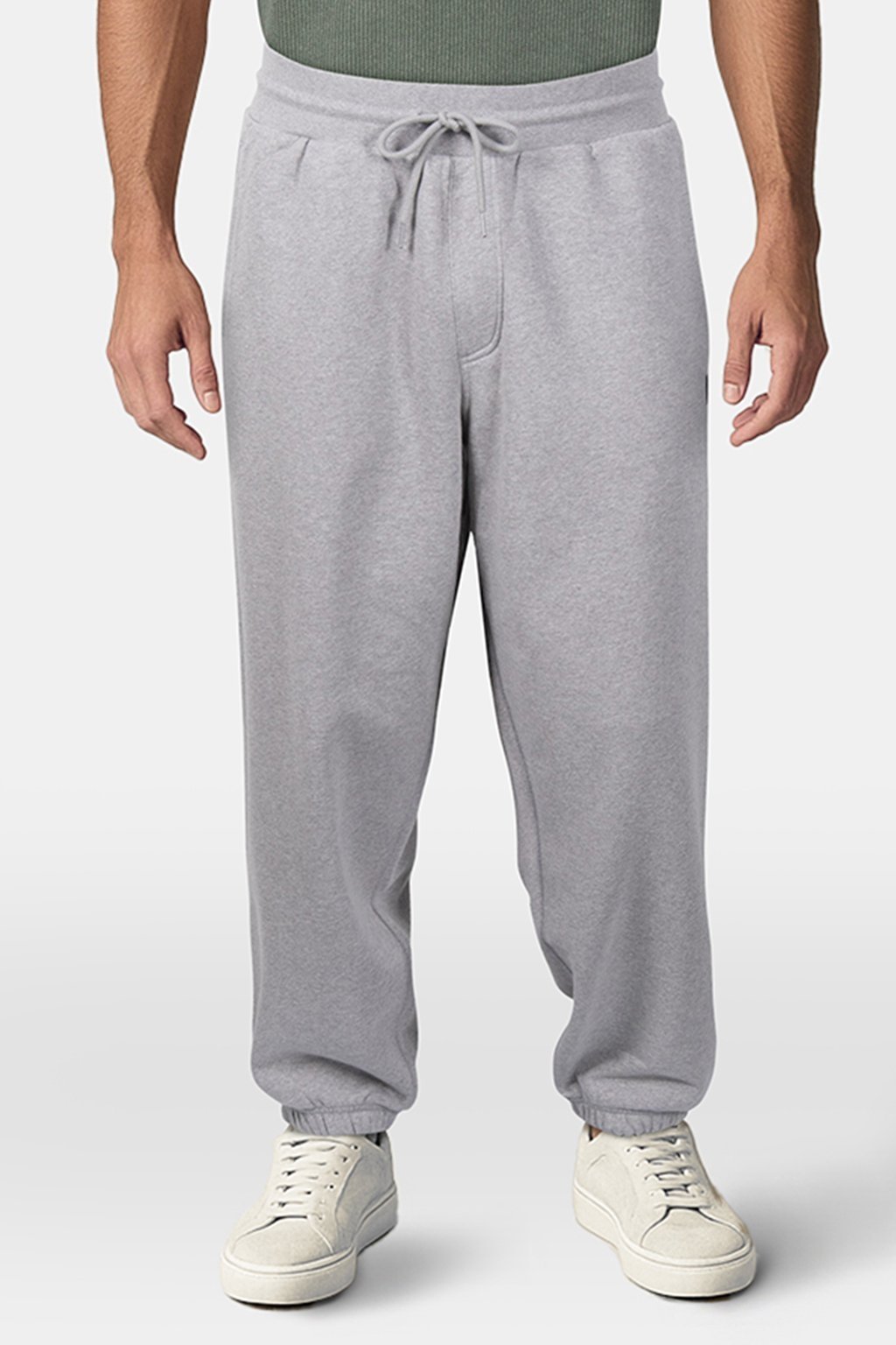 ORIGINAL STANDARDS LOOSE FLEECE PANT CEMENT HEATHER 1