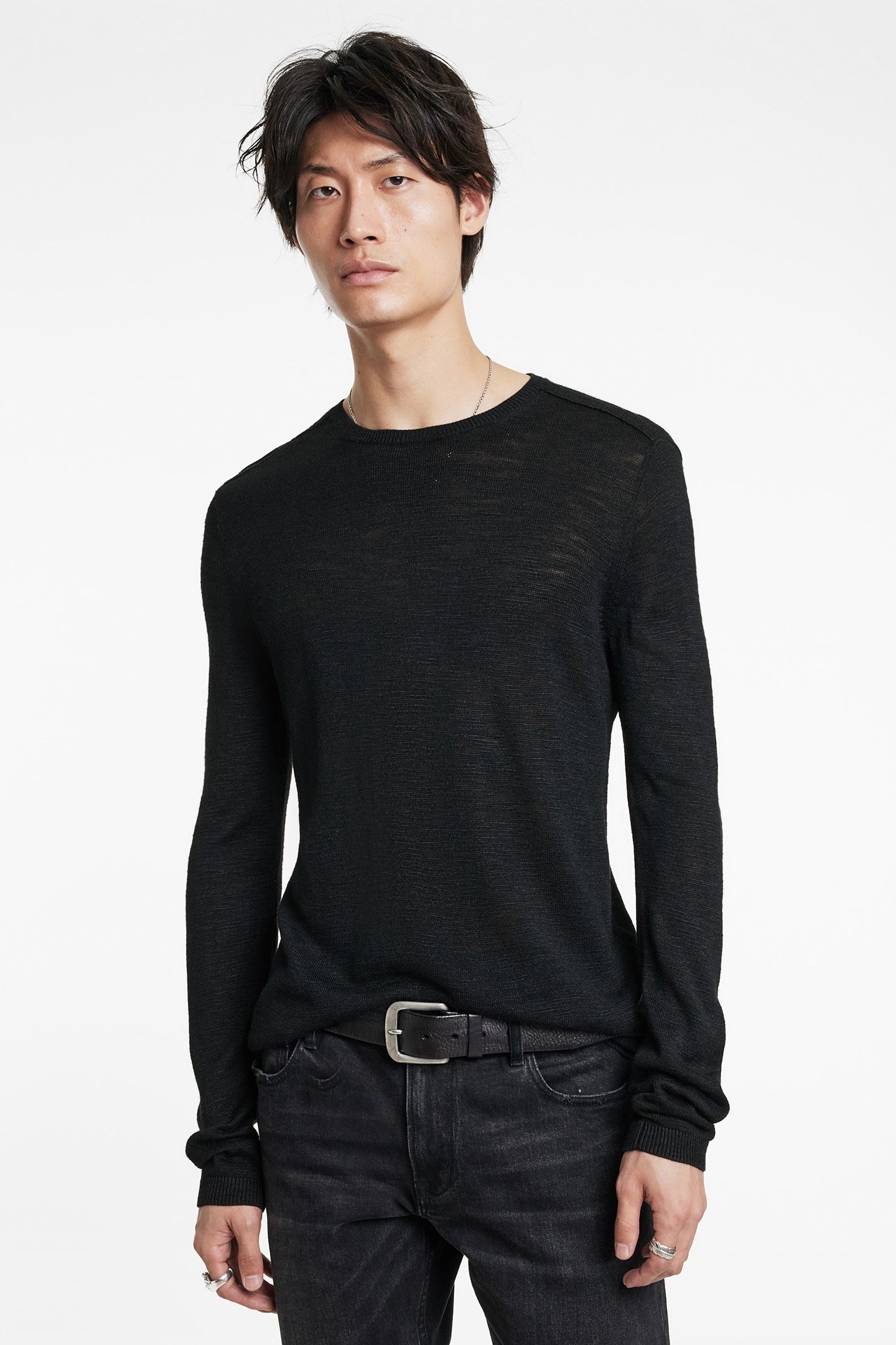 AVEIRO REGULAR FIT TUSSAH BLACK 1