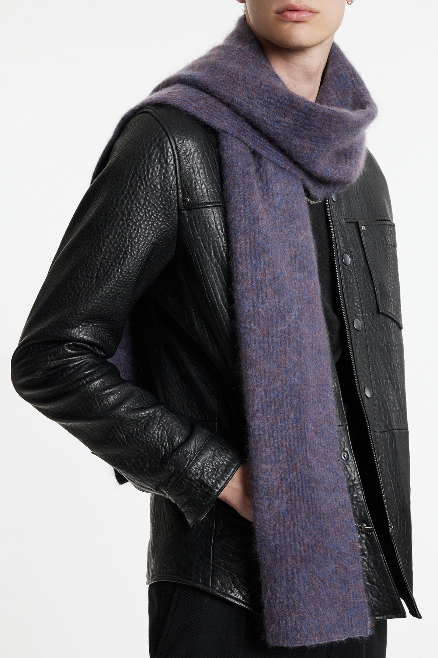 LEA BRUSHED CASHMERE SCAR AMETHYST 2