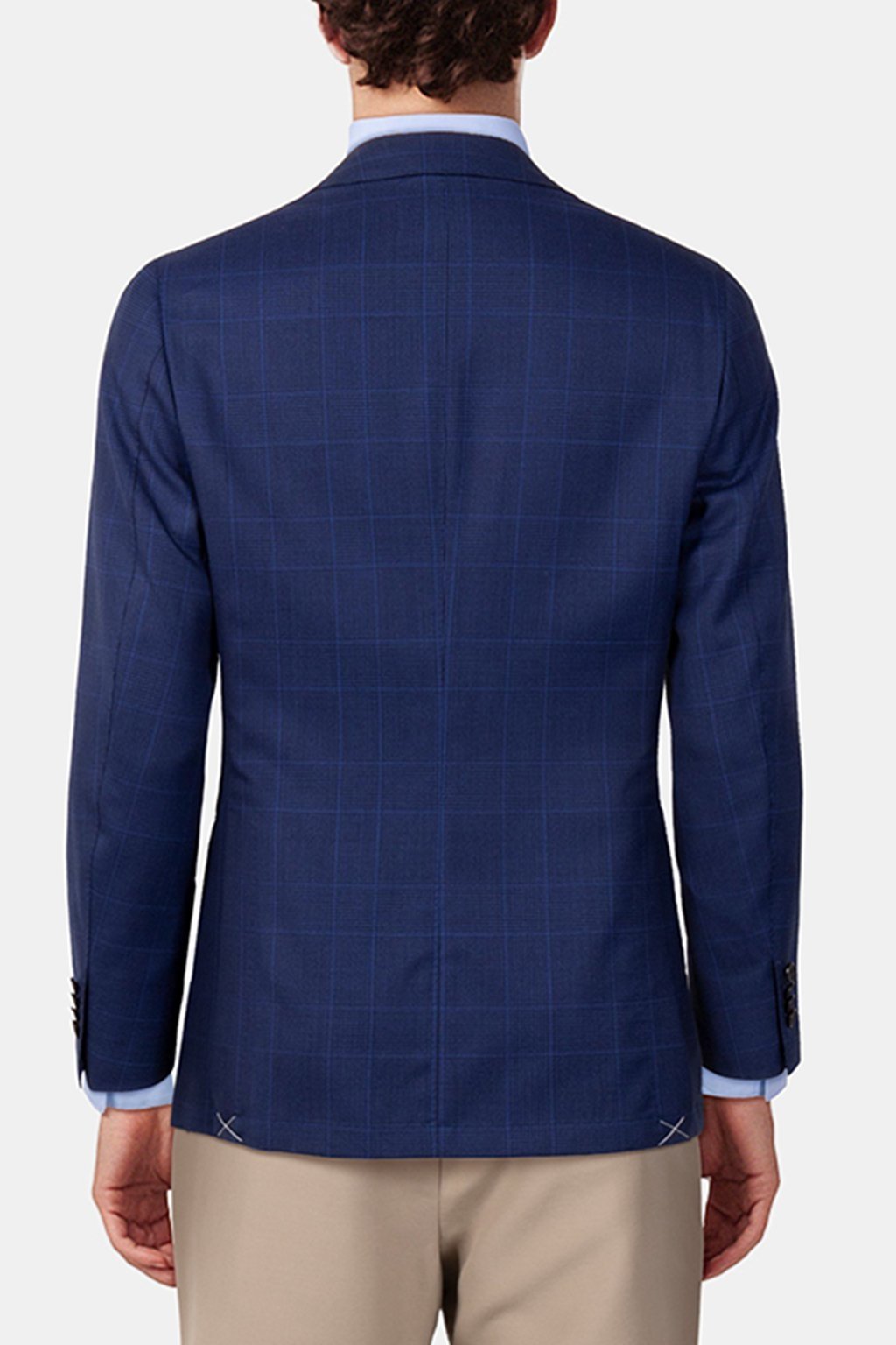 BLUE CHECKED TAILORED FIT HAVANA BLAZER 2
