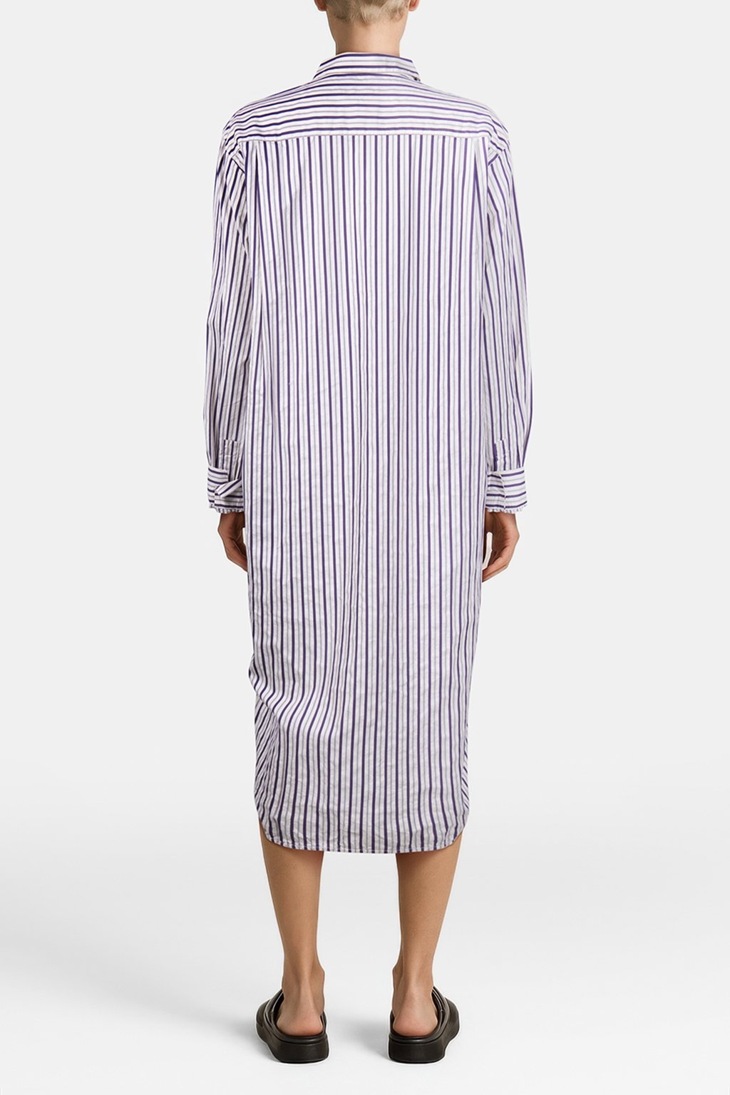UNISEX POPLIN, NIGHT SHIRT LIDO STRIPES 5