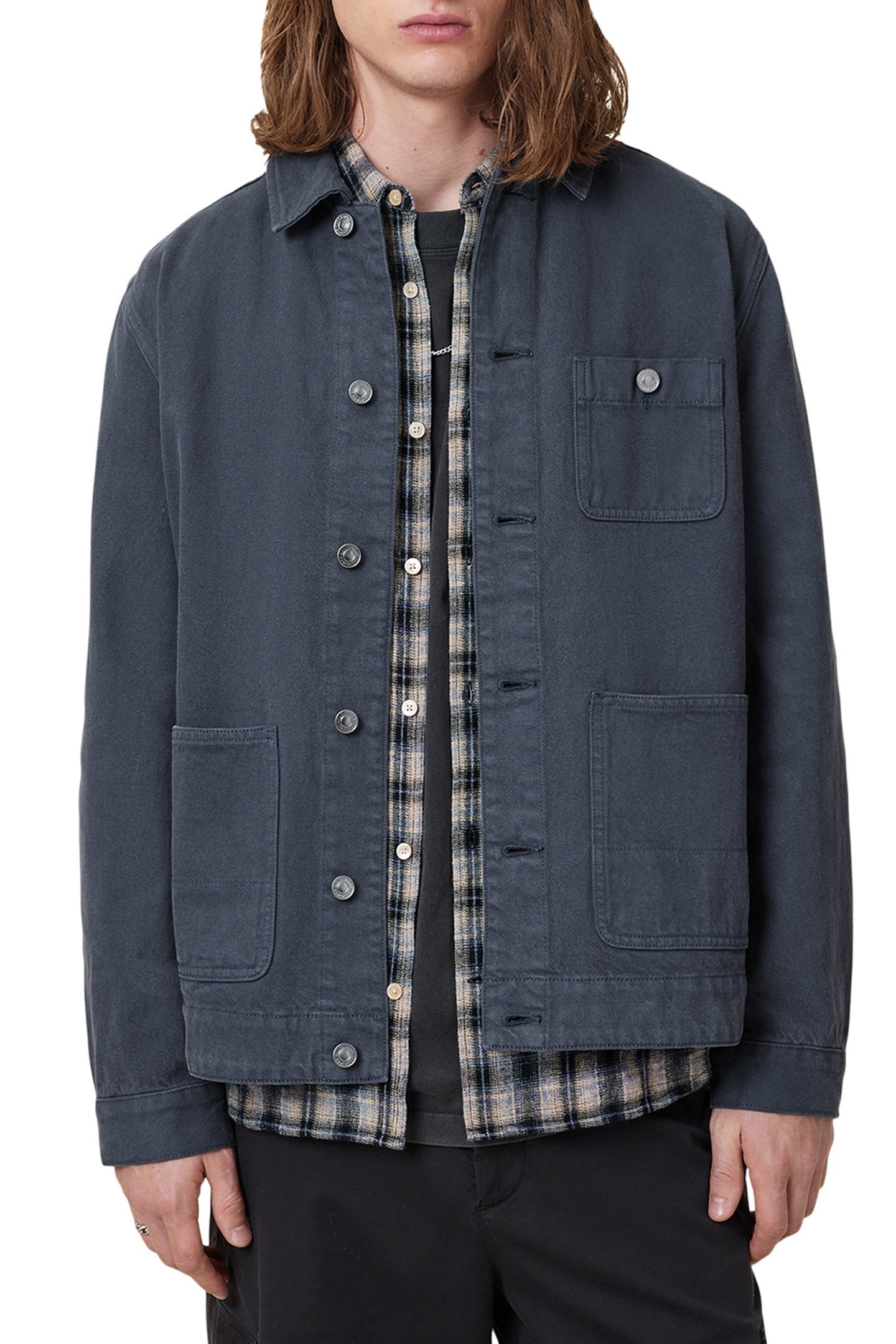 EAVIS CHORE JACKET FOUNTAIN BLUE 6