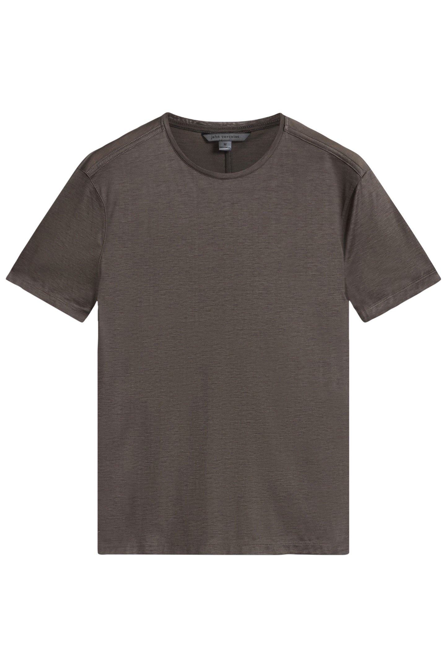 AMATO REGULAR FIT SS CREW DARK BROWN 2