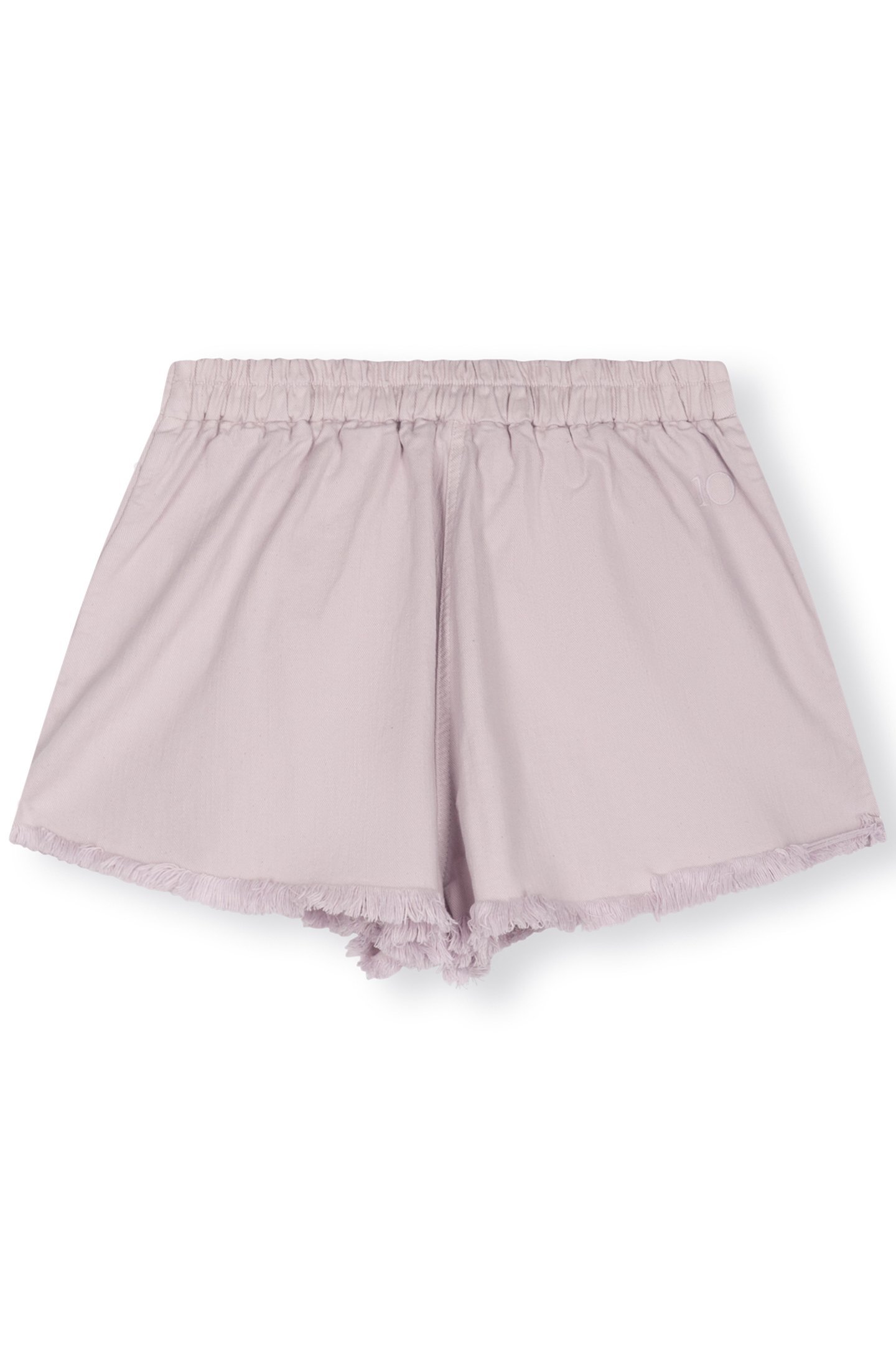 FRINGED SHORTS PALE LILAC 5