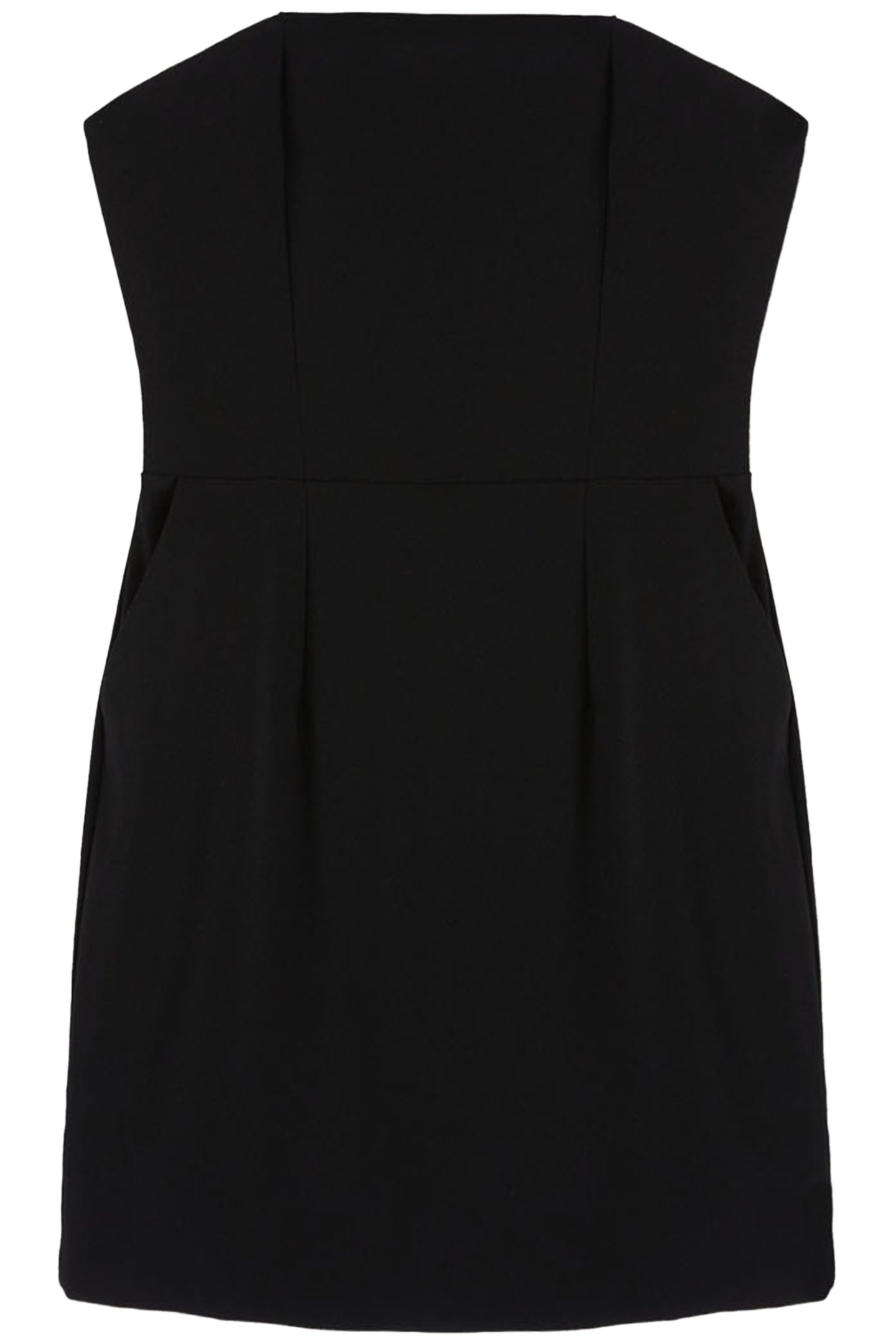 SHORT BUSTIER DRESS WITH JUMBO BOW BLACK 4