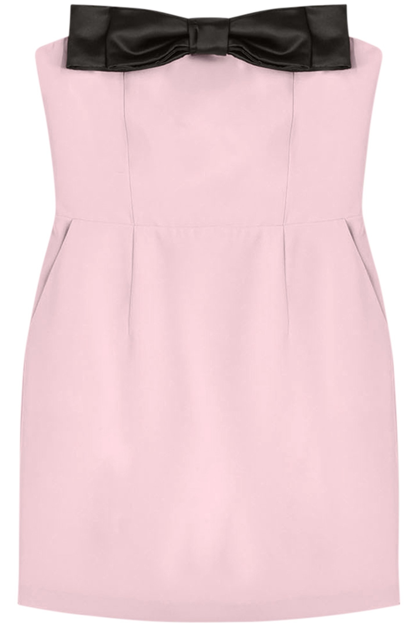 SHORT BUSTIER DRESS WITH JUMBO BOW LIGHT PINK 3