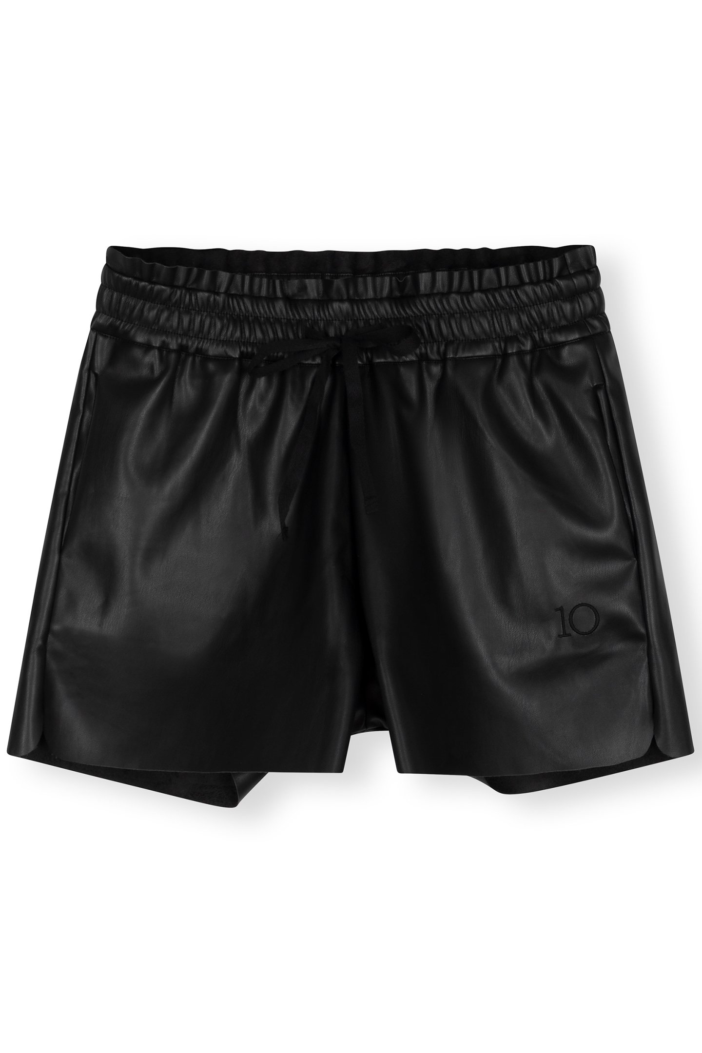 LEATHERLOOK SHORTS BLACK 3