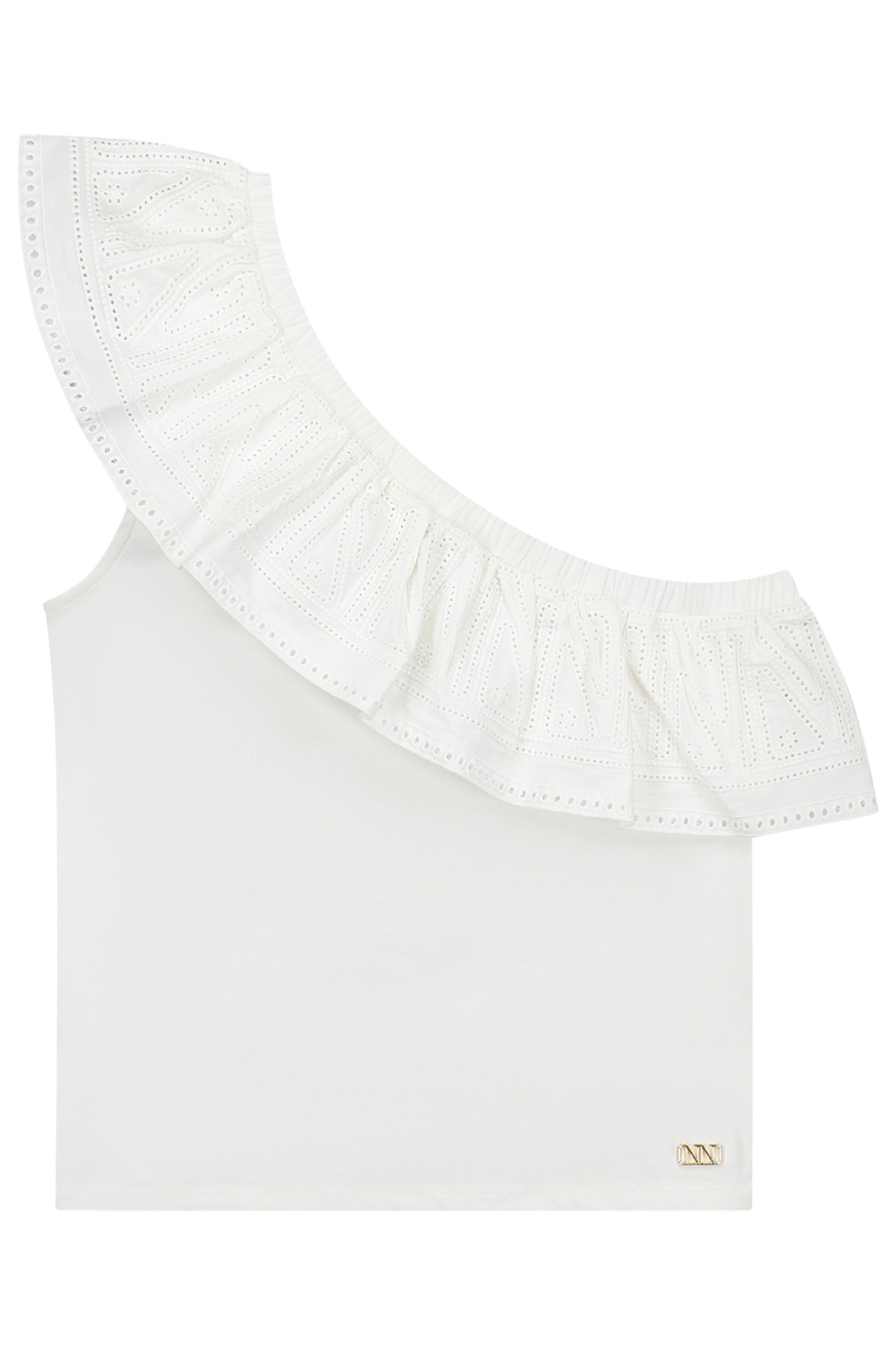 SHANTI ONE SHOULDER TOP OFF WHITE 2