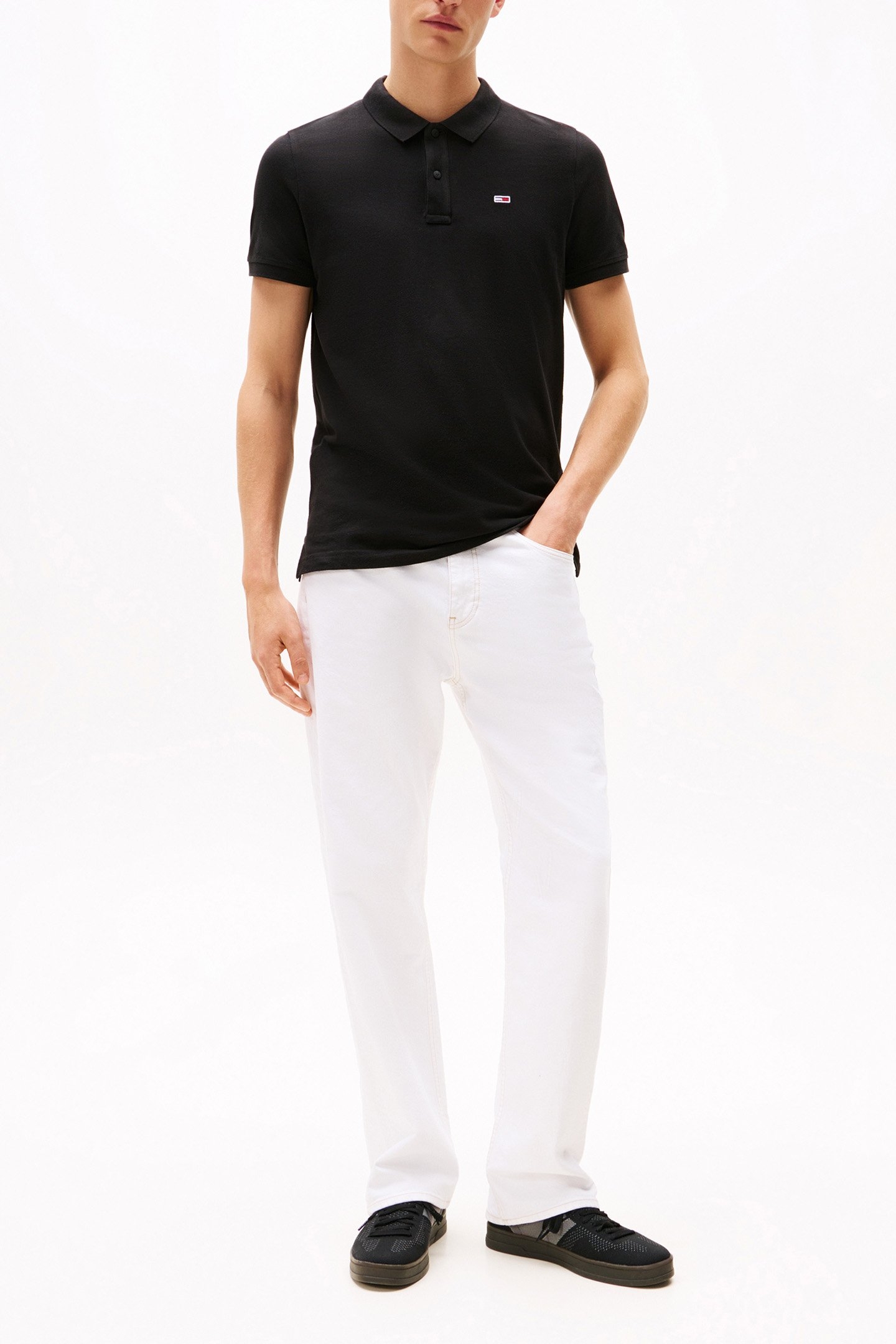TJM SLIM FIT POLO SHIRT BLACK 2
