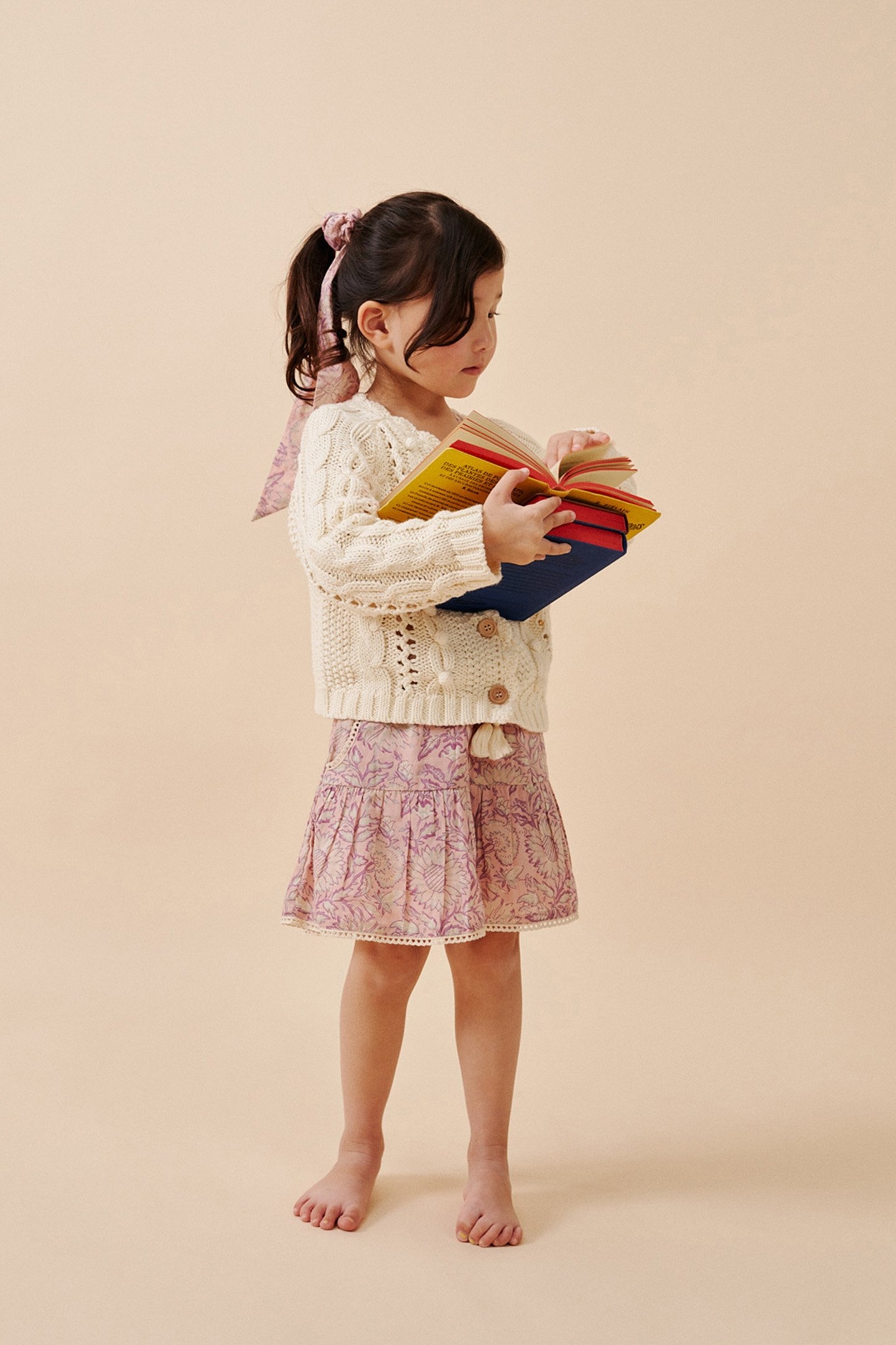 SHORTS ALAMBRA PINK DAISY GARDEN 1