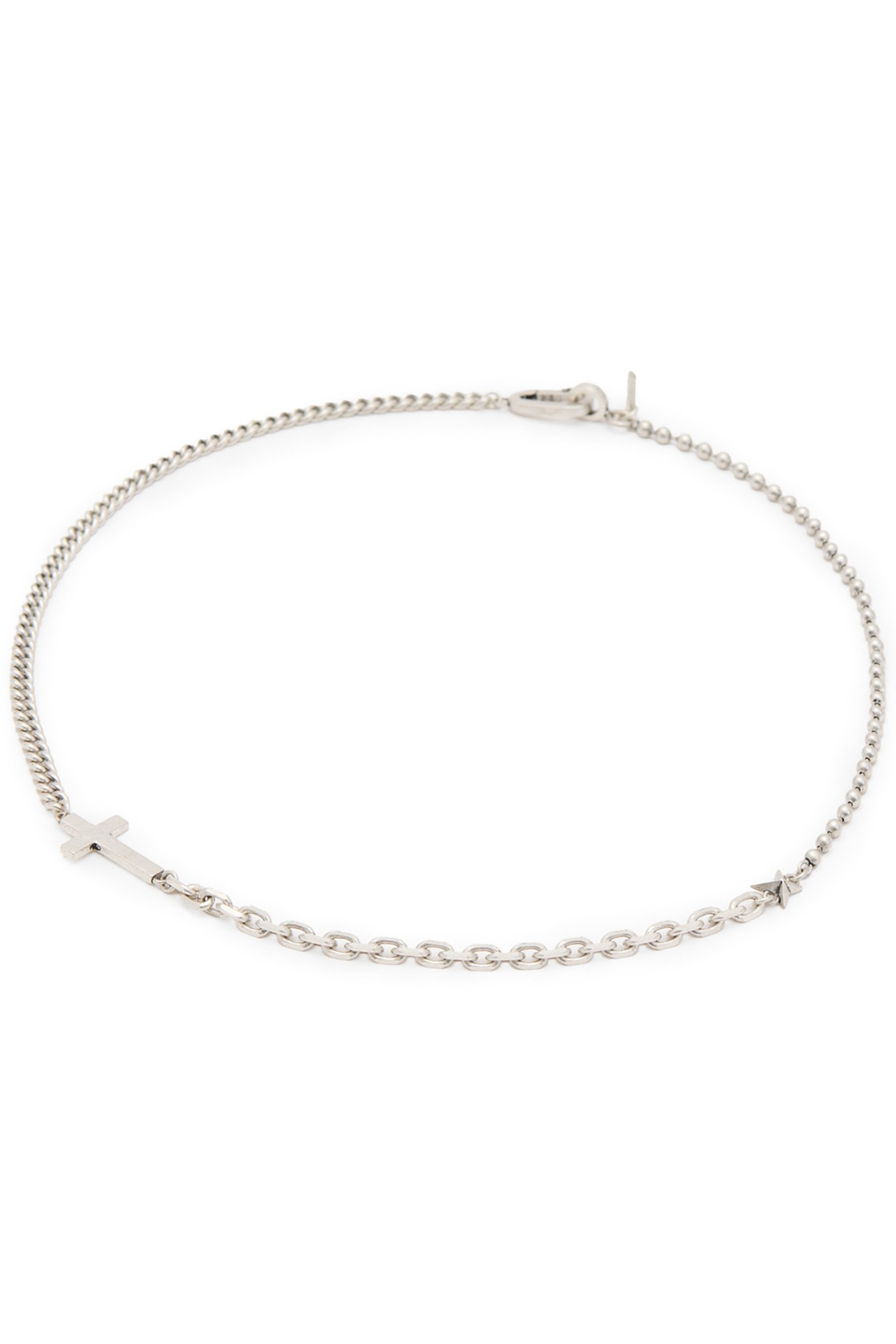 RUBEN CHAIN NECKLACE WARM SILVER 1