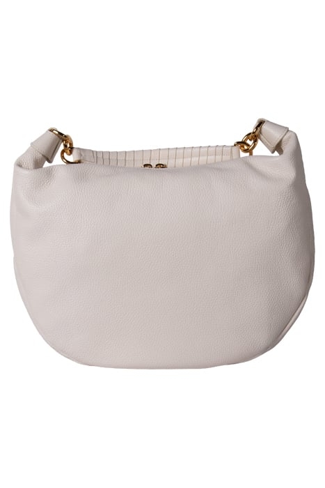 LEATHER MEDIUM SHOULDER BAG IN WHITE 3