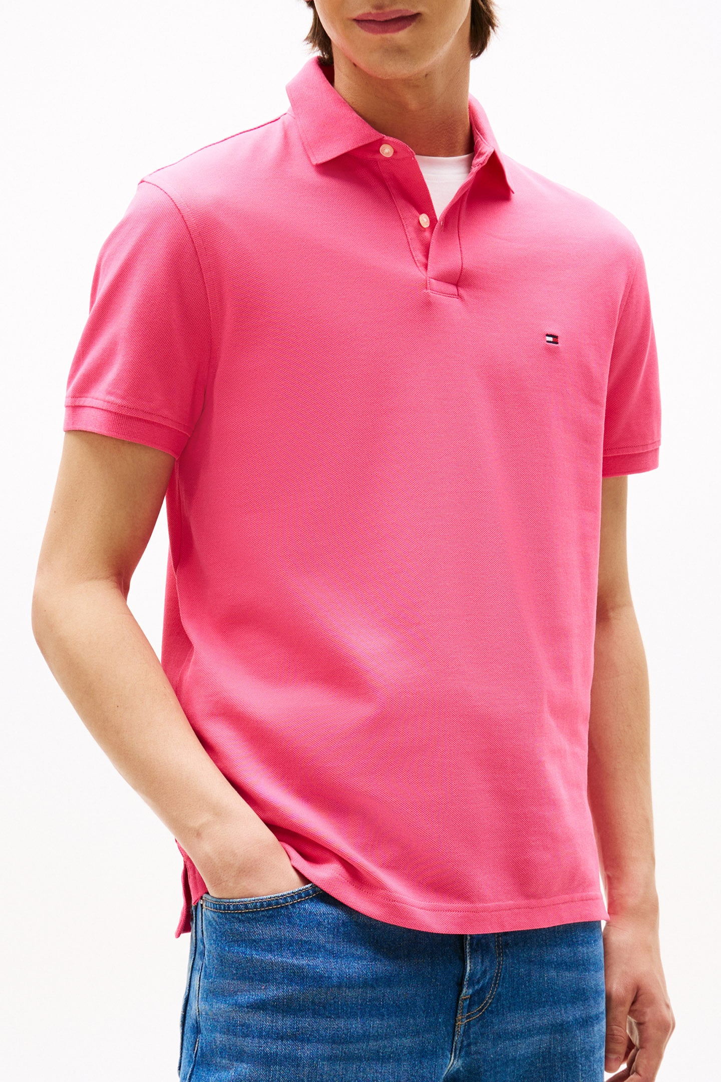 1985 REGULAR FIT POLO PINK ALERT 1