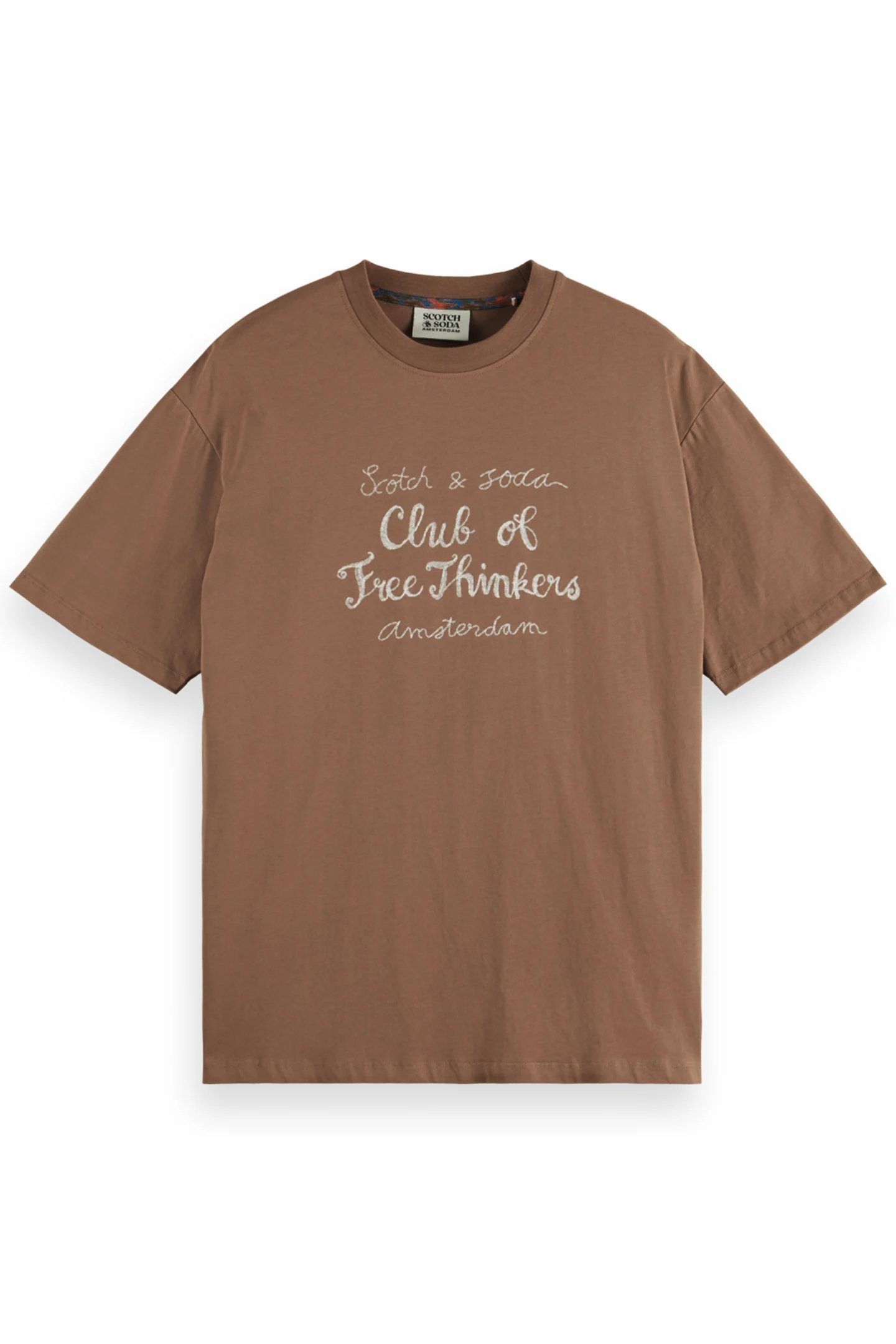 RELAXED FIT ARTWORK T-SHIRT CAPPUCHINO 1