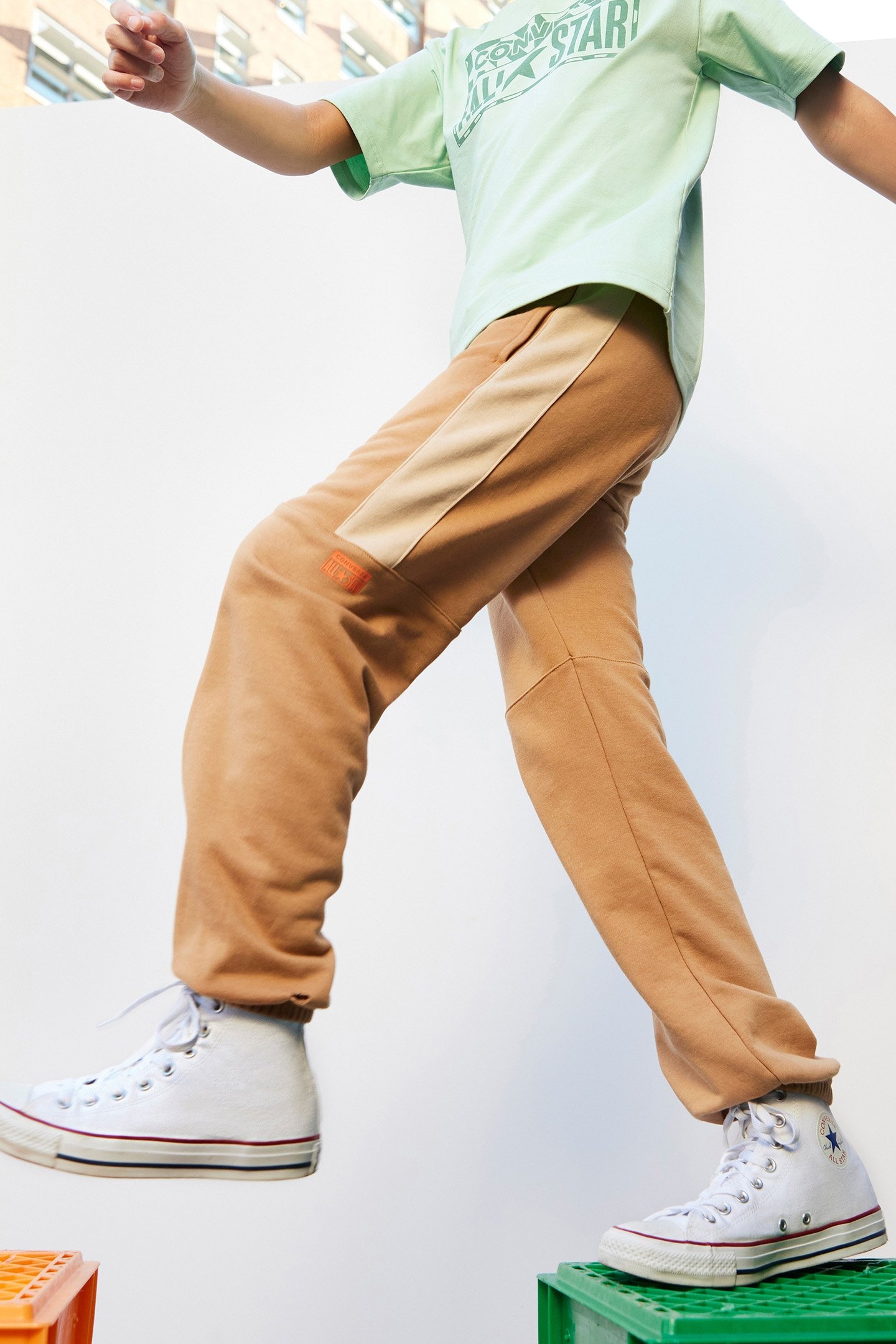 FRENCH TERRY JOGGERS COFFEE RUM 1