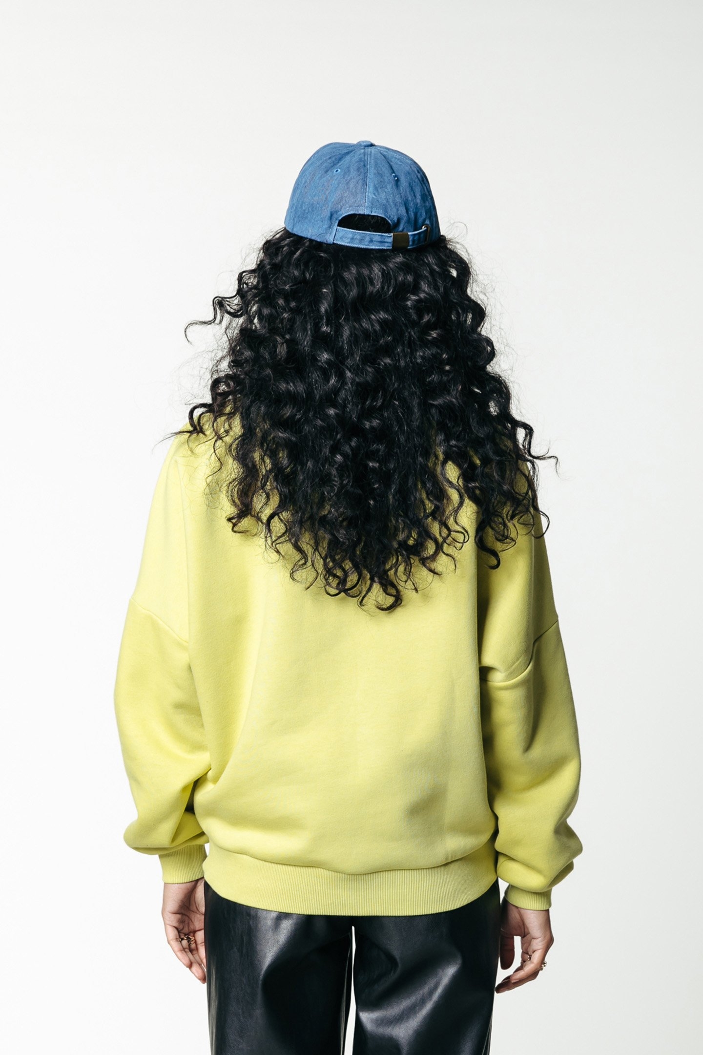 REBEL PATCH DRPPD SHLDR SWEAT MOON GREEN 2