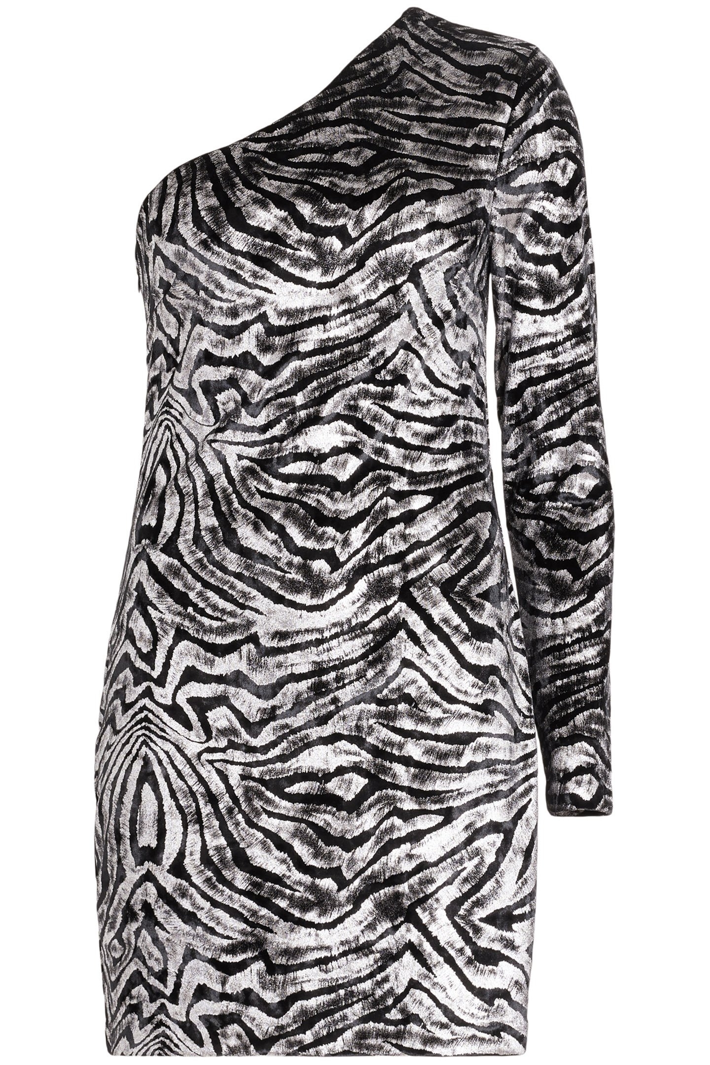 DERI ZEBRA DRESS BLACK/SILVER 4