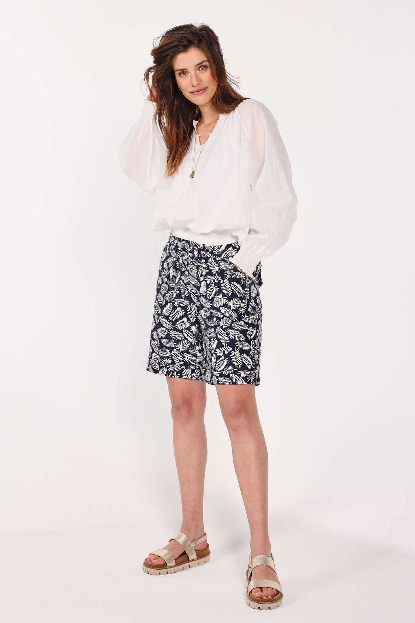 TRAVEL BERMUDA VOLARE PRINT DARKBLUE WITH FEATHERS PRINT 2