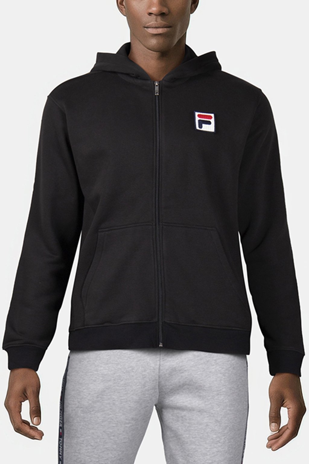 BERGEDE LOOSE FIT ZIP HOODY BLACK 2
