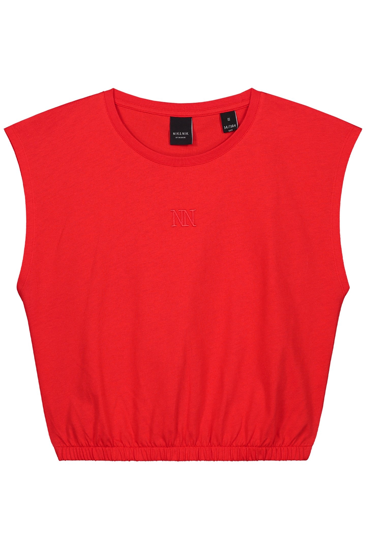 ELASTIC WAIST T-SHIRT CHILI RED 2